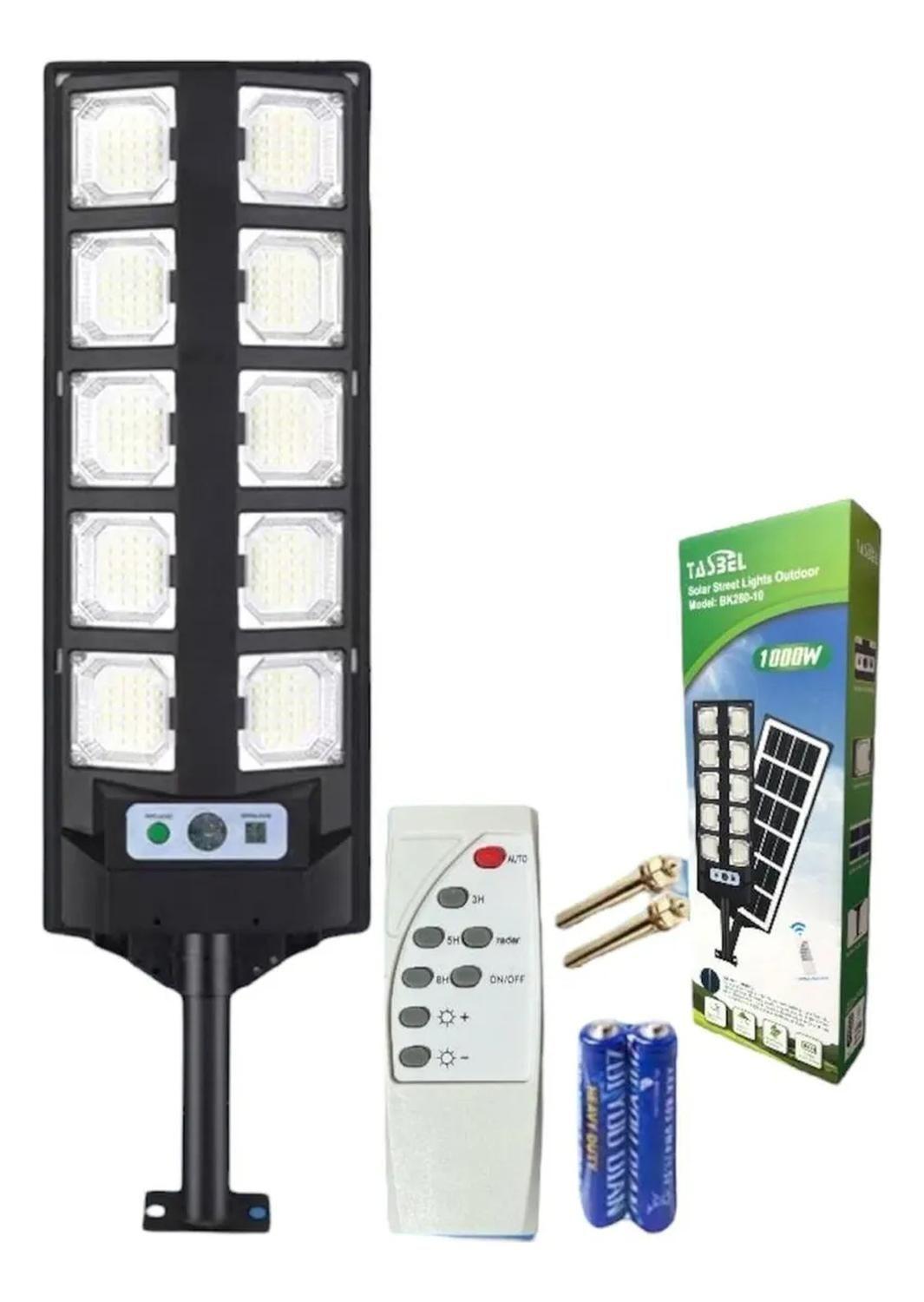 X2 Lampara Led Solar 1000 Watts Exteriores Foco 1000w 1125 Negro-4