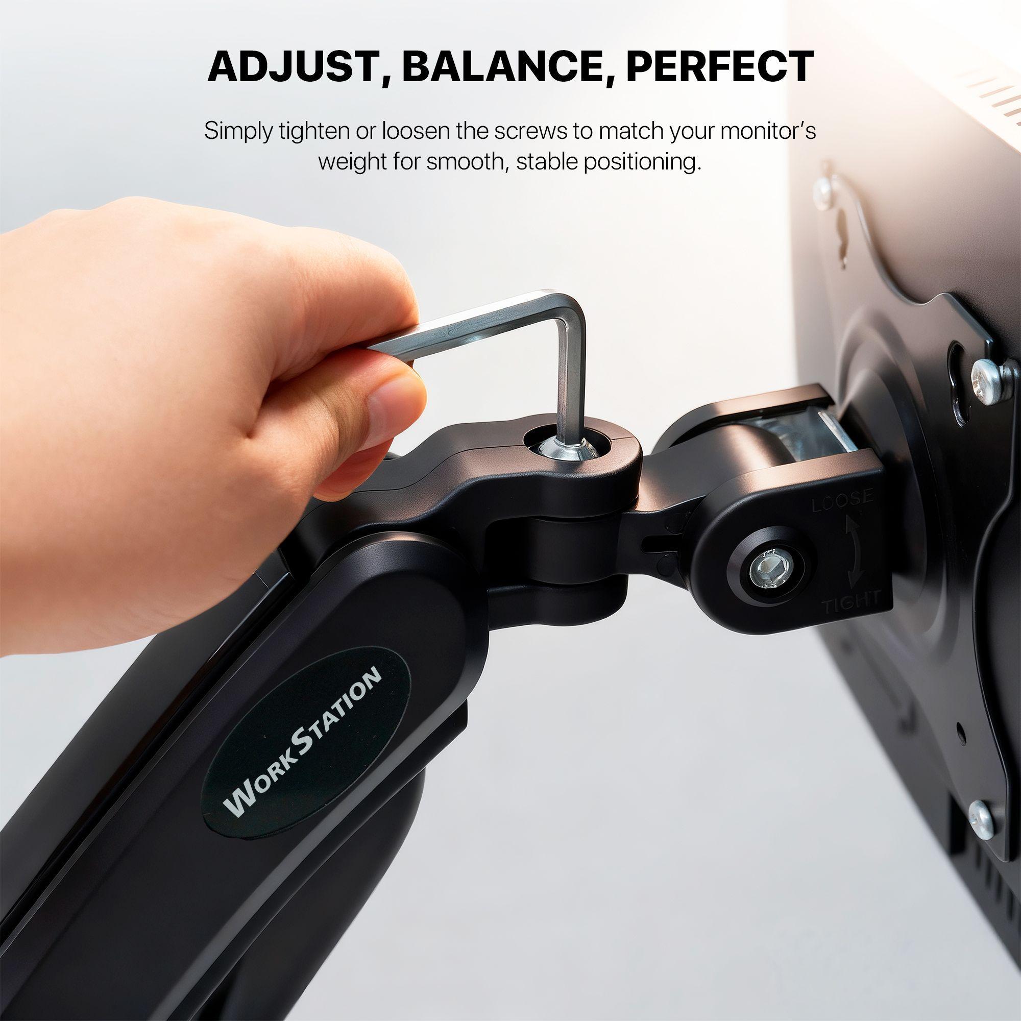 Brazo para Monitor Fantech ProMount MBS1 Workstation 13”–32” Pistón a Gas 360°-3