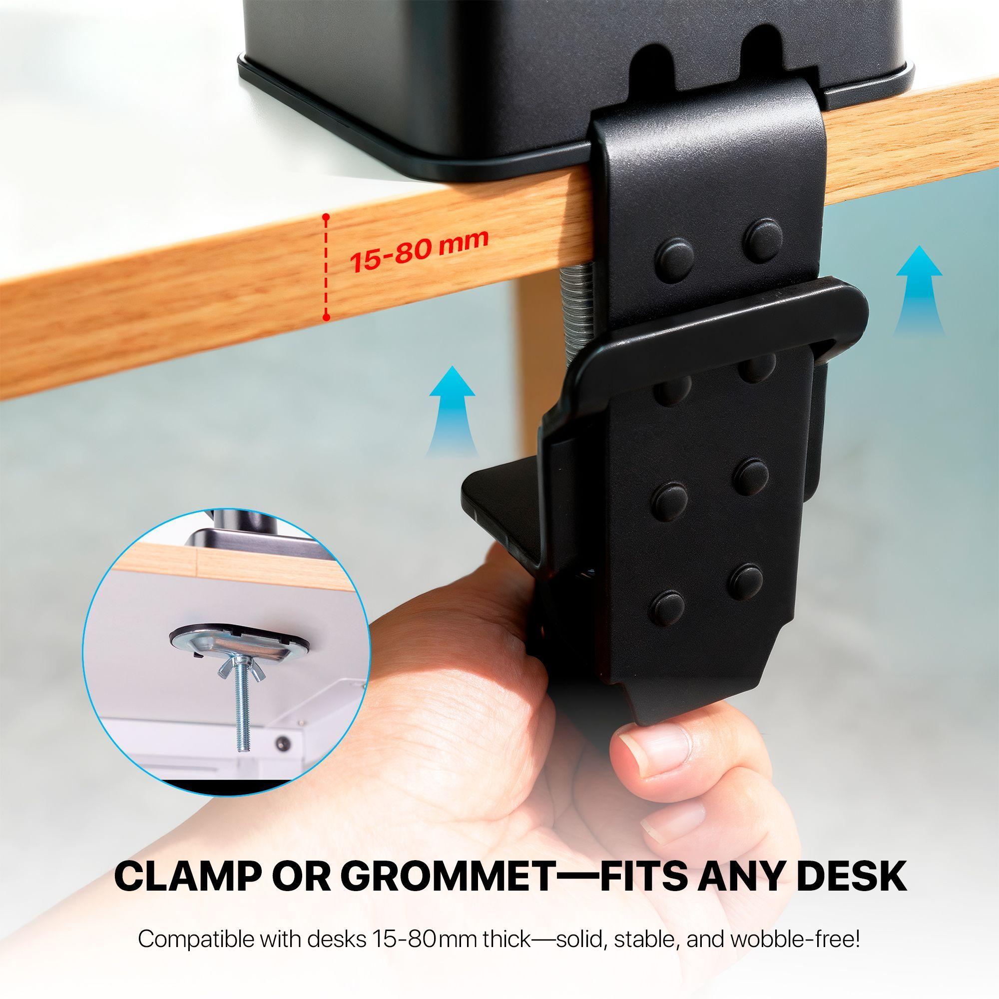 Brazo para Monitor Fantech ProMount MBS1 Workstation 13”–32” Pistón a Gas 360°-4