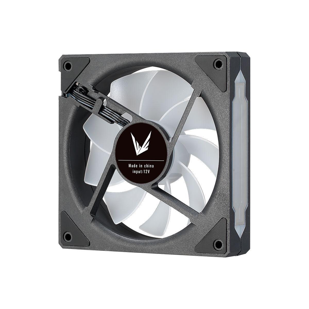 Ventilador PC Formula FLOE 12 ARPW 120mm ARGB Infinity Mirror PWM Blanco/Negro-2