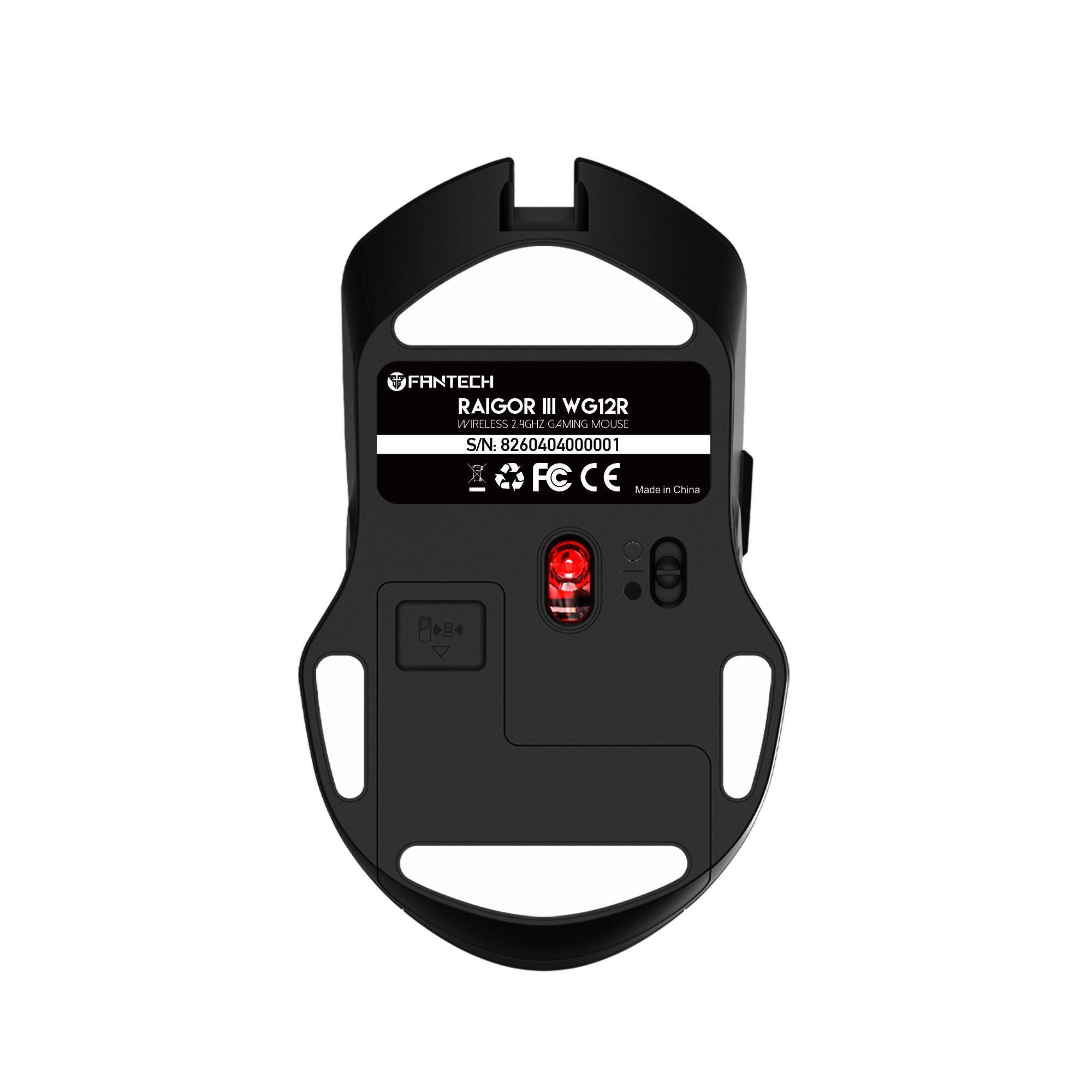 Mouse Inalámbrico Fantech WG12R Raigor III 2000 DPI Batería 720 Horas Eco Mode-1