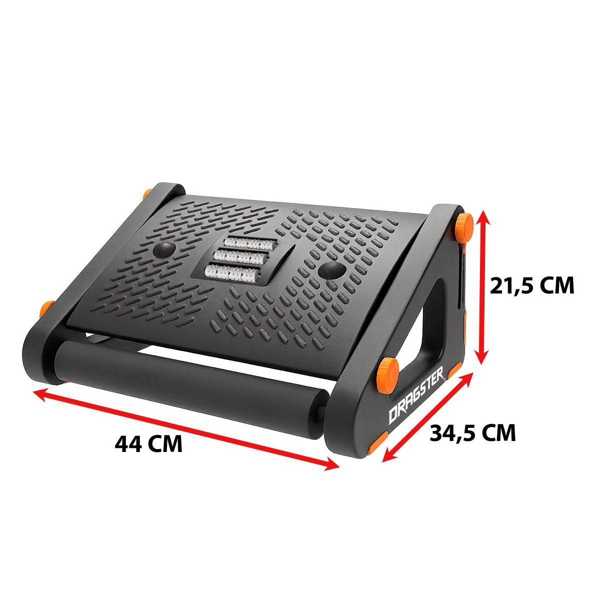 Reposapiés Ergonómico Multifuncional Dragster ErgoStep Ajustable con Masaje-4