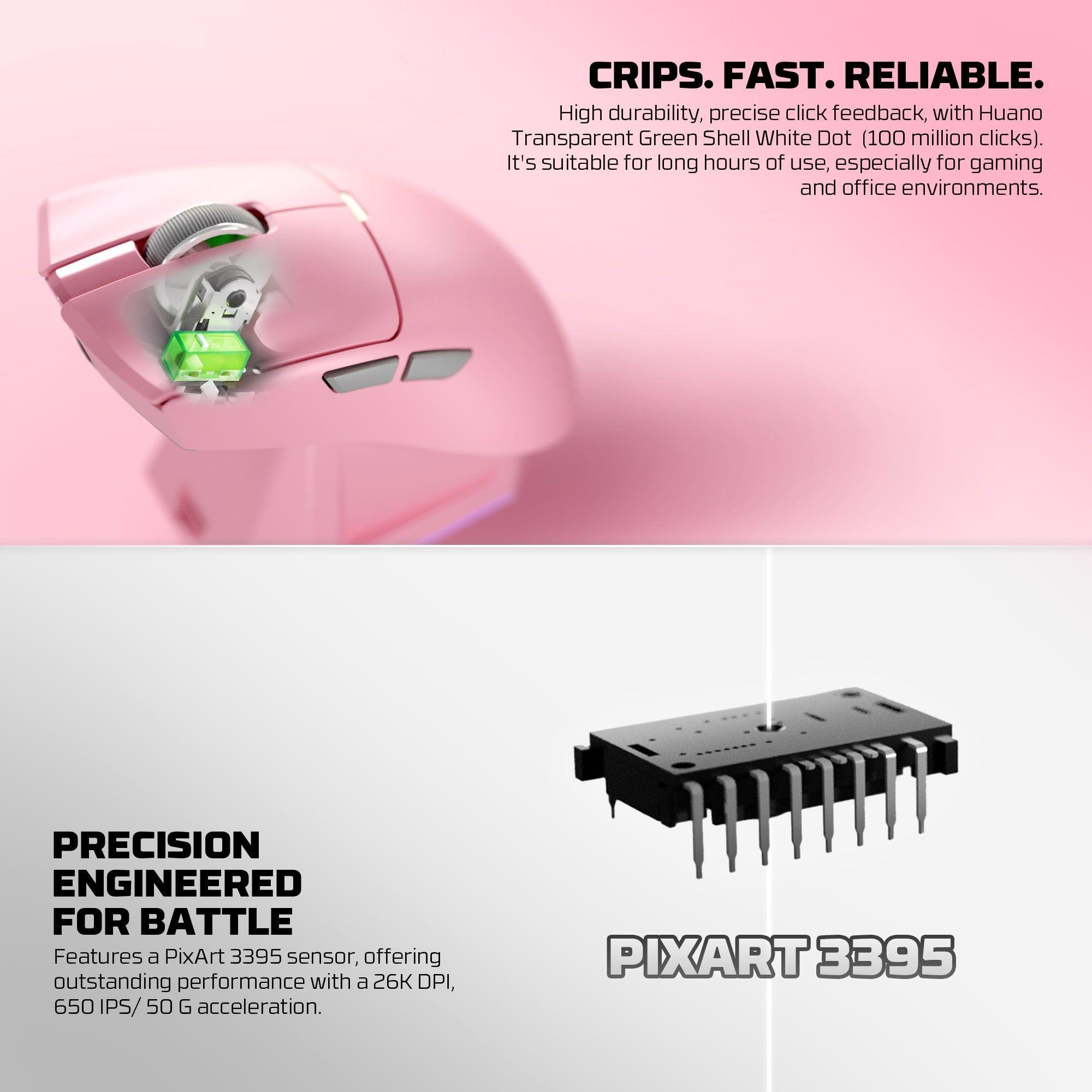 Mouse Inalámbrico Gamer Fantech WG13S Tanto S 26000 DPI 8000Hz Dock RGB Tri-Modo-4