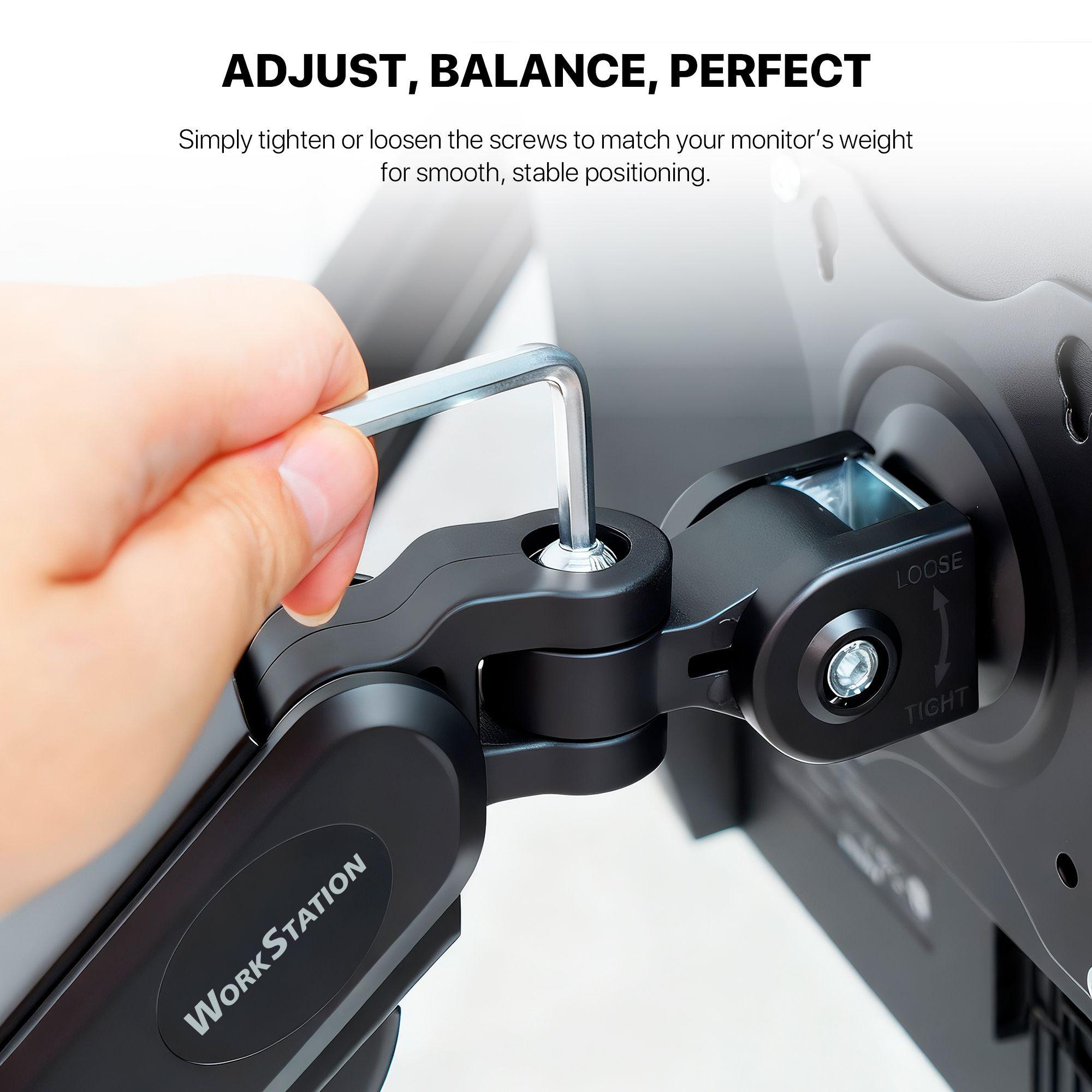 Soporte Doble de Monitores Fantech ProMount MBD1 13”–32” Pistón a Gas 360°-5