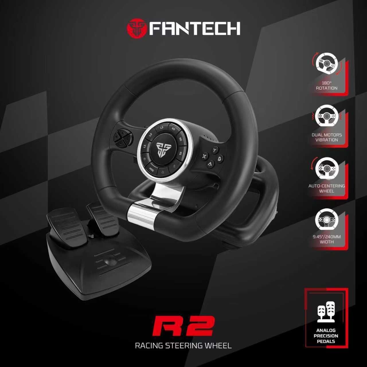 Volante Fantech R2 con Pedalera 180° Multiplataforma Sim Racing para PC y Consolas-7