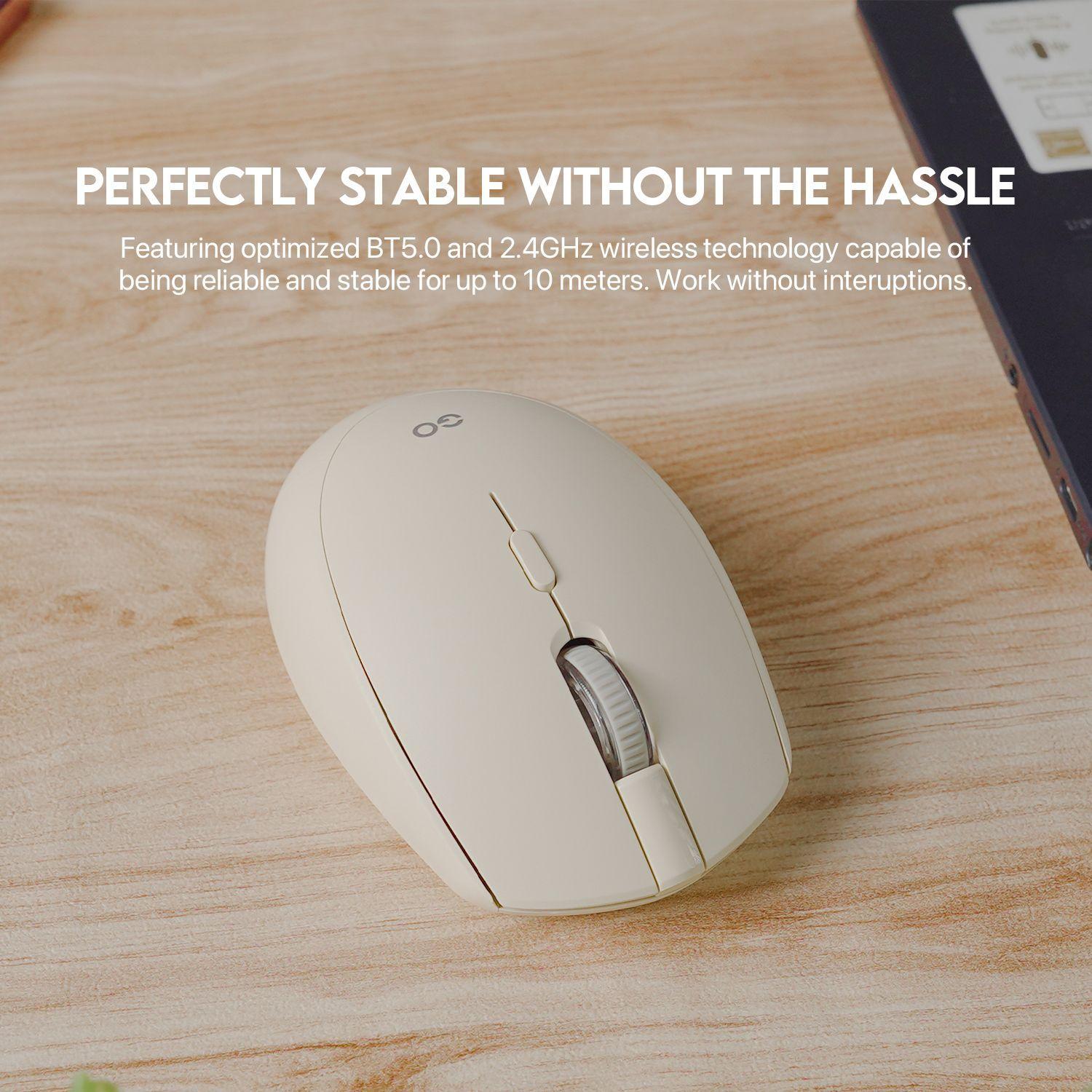 Mouse Inalámbrico Fantech W193 GO Blue Dual Mode – Bluetooth + 2.4GHz, 1600 DPI-7