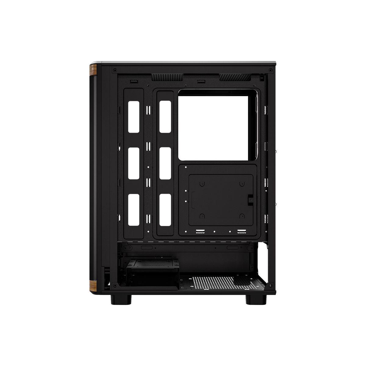 Gabinete PC Formula Timberline T1 ATX con Vidrio Templado y Frontal Estilo Madera USB-C-4