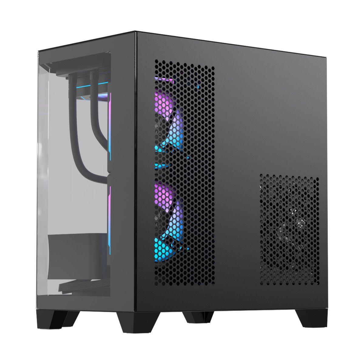 Gabinete PC Formula Crystal Z6M Floe Mid Tower ATX con USB-C y Soporte para GPU 410 mm-4
