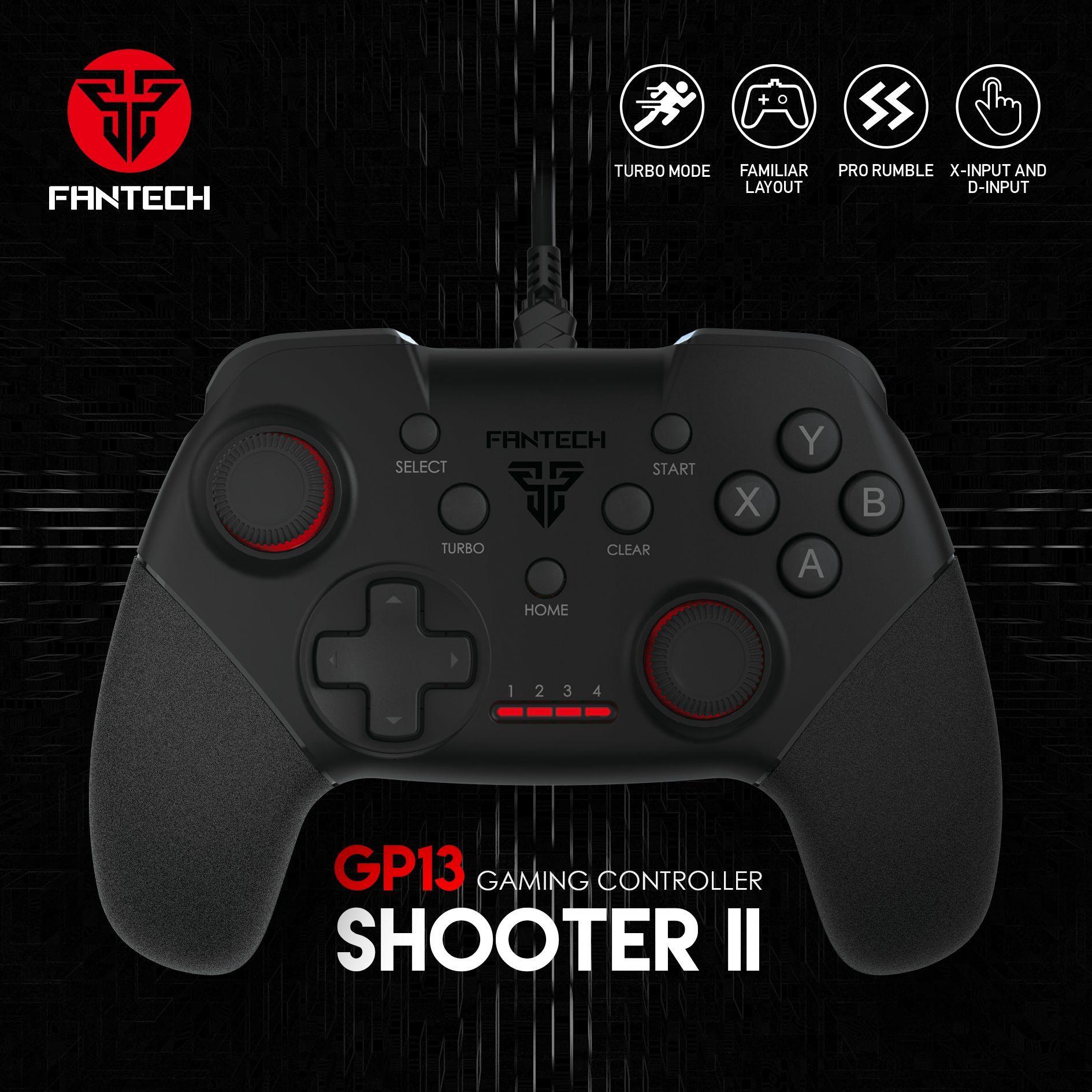 Control Gamer Fantech GP13 Shooter II con Cable Turbo 19 Botones para PC y PS3-7