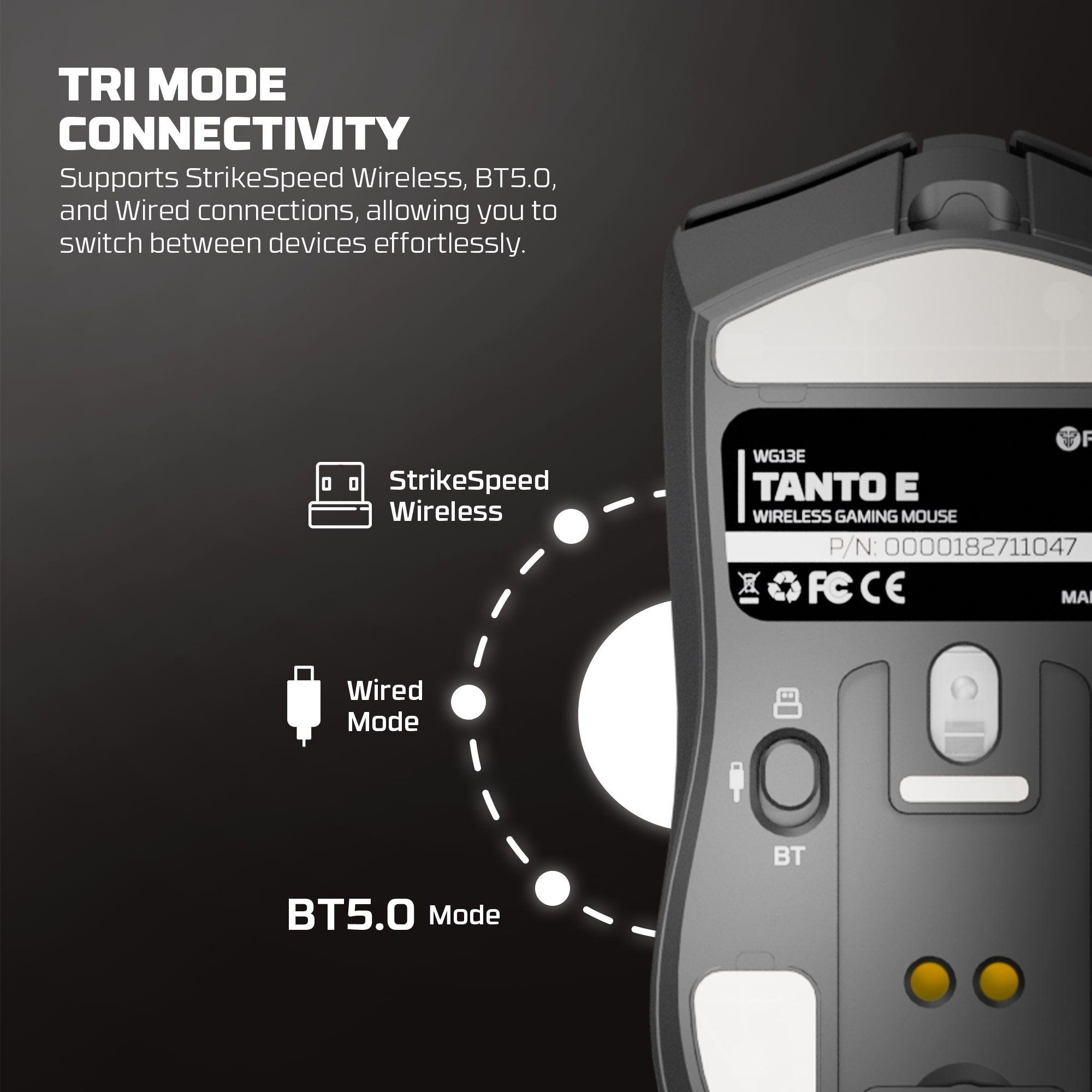 Mouse Inalámbrico Gamer Fantech WG13E Tanto E 12000 DPI Dock RGB Tri-Modo 1000Hz-5