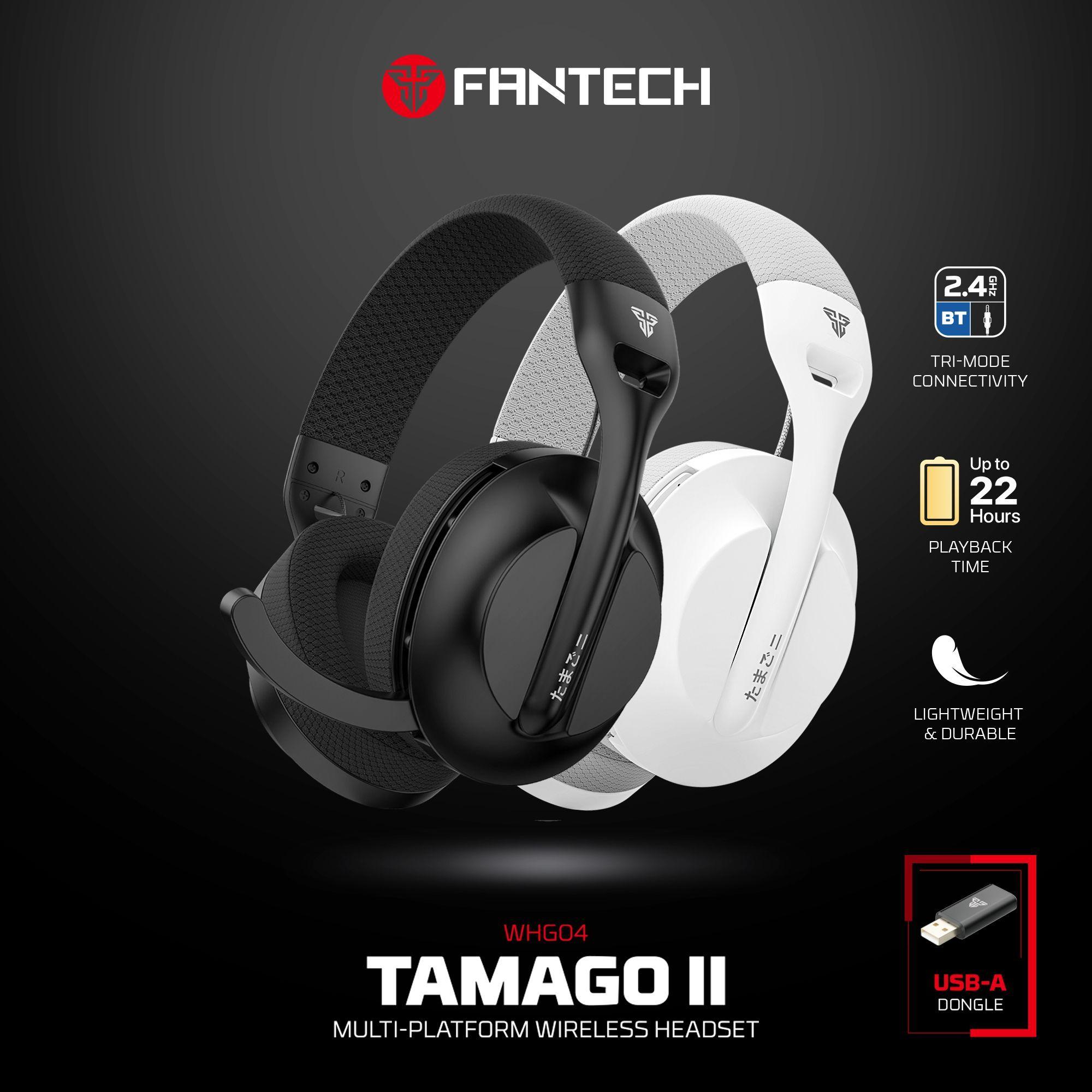 Audífonos Inalámbricos Fantech WHG04 TAMAGO II Bluetooth 5.3 2.4G Multiplataforma 22h-4