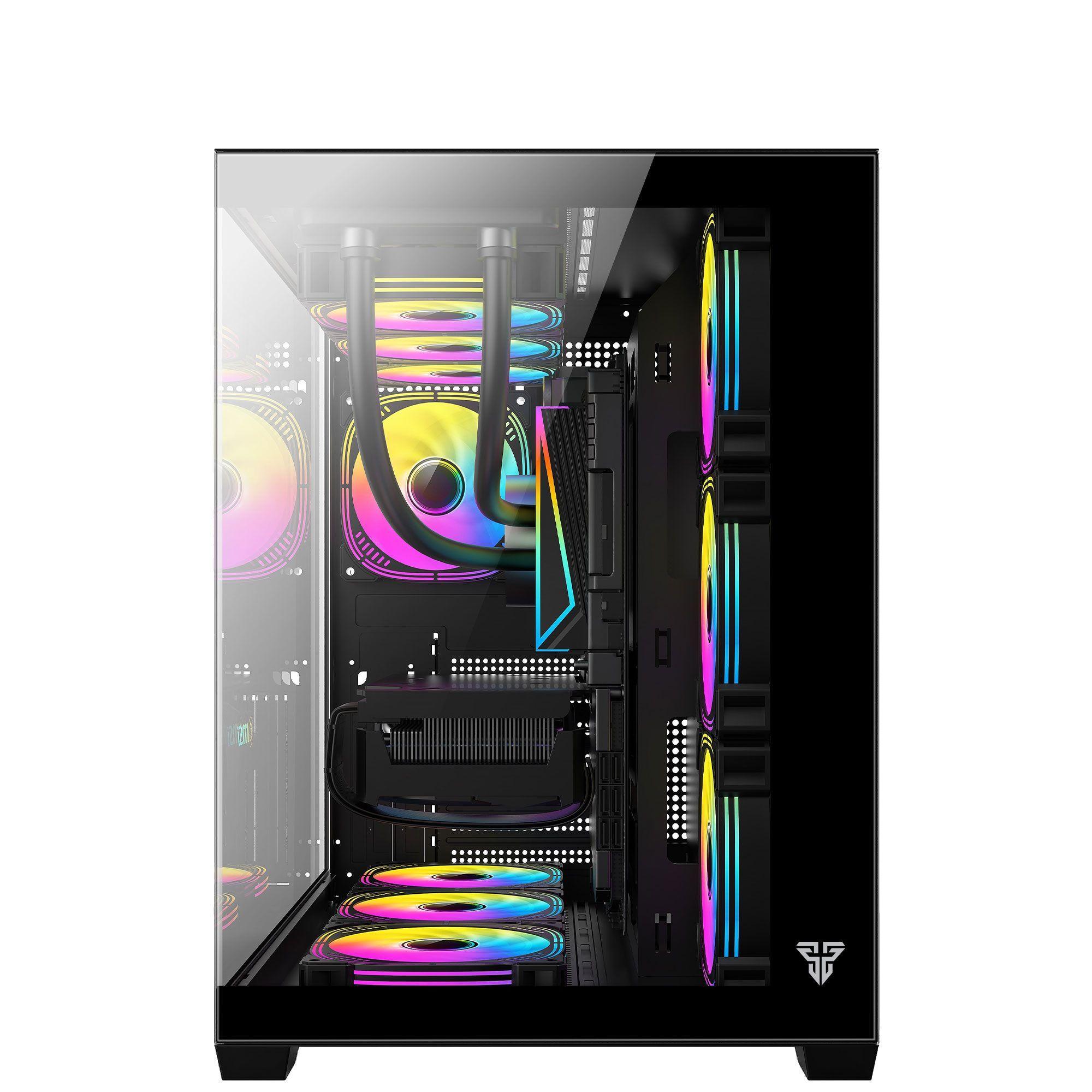 Gabinete Gamer Fantech CG85 Lumina RGB ATX con Vidrio Templado 270°, 6 Ventiladores ARGB y USB-C-2