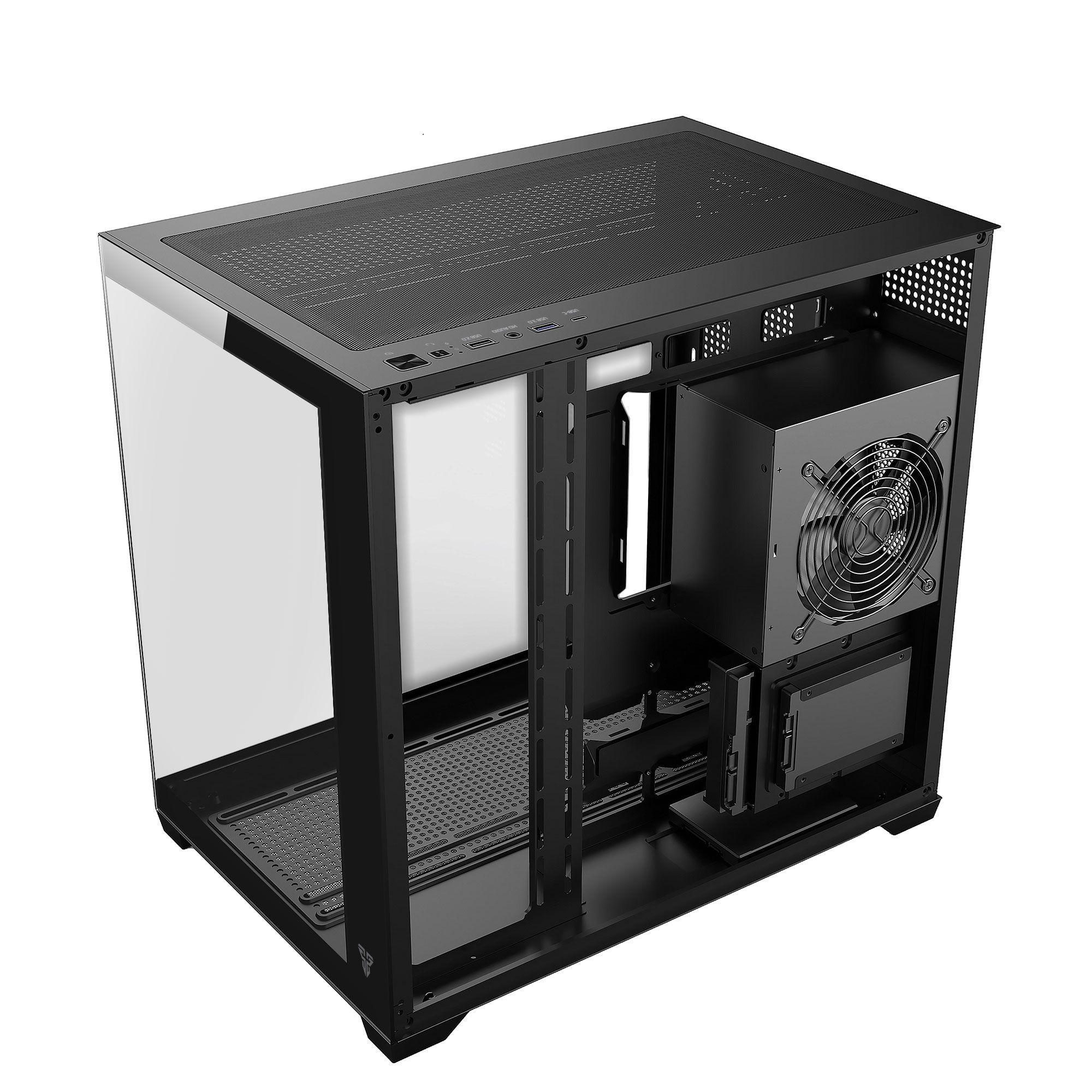 Gabinete Gamer Fantech CG85 Lumina RGB ATX con Vidrio Templado 270°, 6 Ventiladores ARGB y USB-C-4