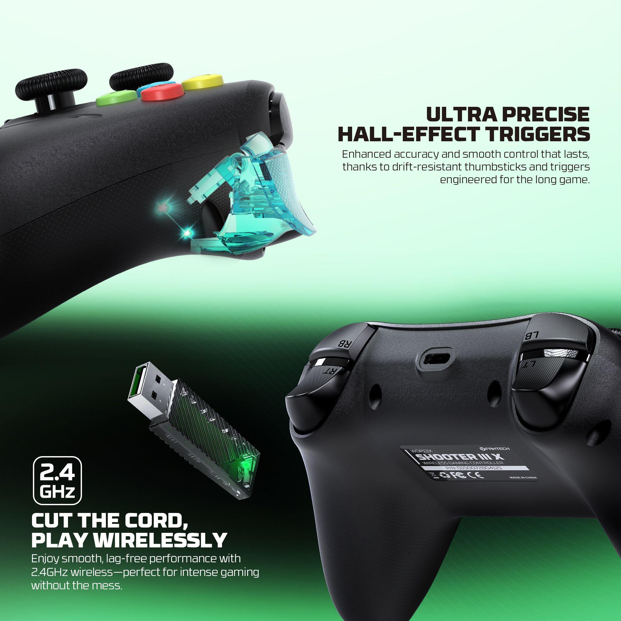 Control Inalámbrico Fantech WGP13X Shooter III X para Xbox Series S/X Hall Effect 2.4GHz-6