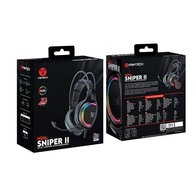 Audífonos 7.1 PC Fantech Sniper RGB HG16s USB con micrófono-6