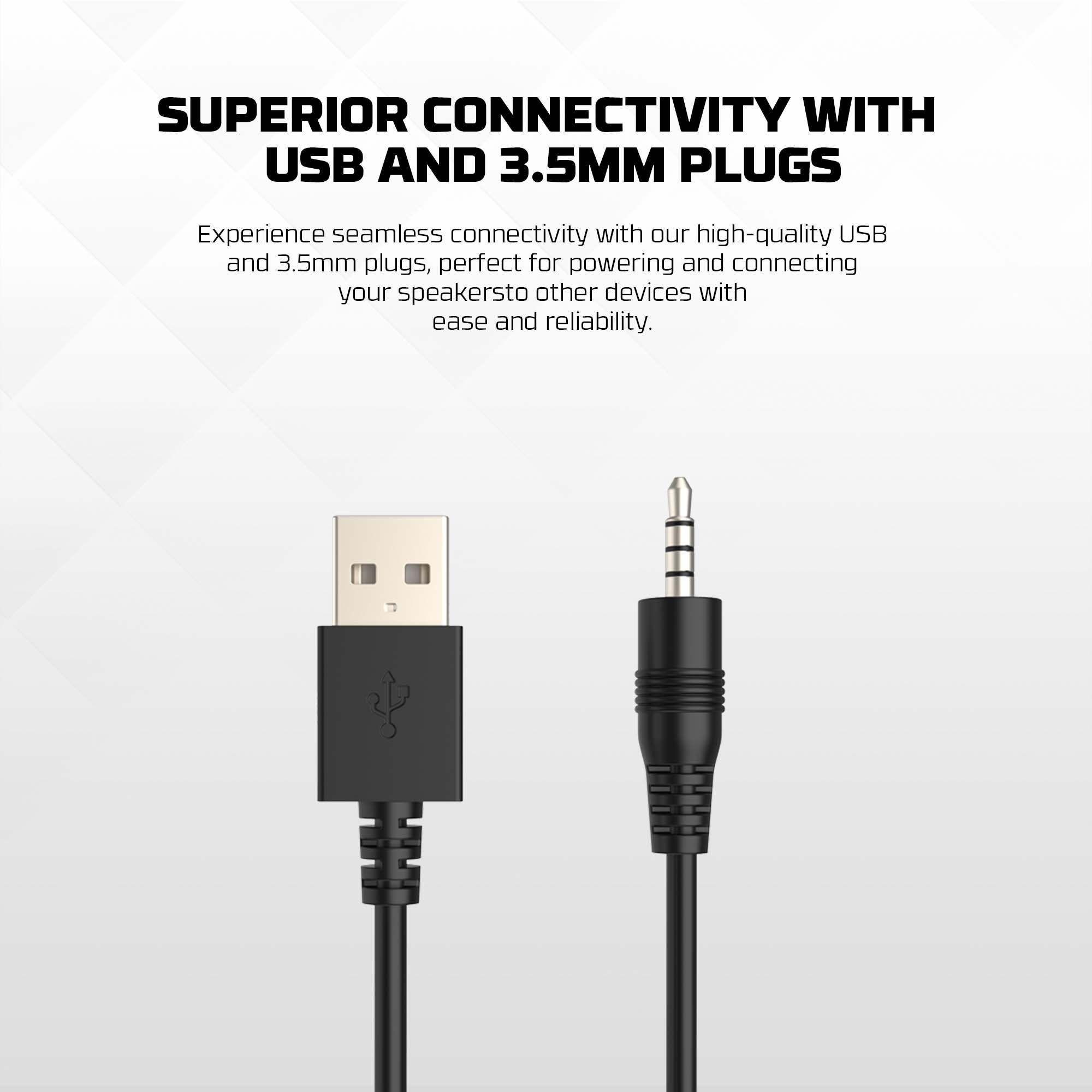 Soundbar Fantech GS303 Groove Bar RGB Bluetooth 5.3 USB Compacta para PC y Gaming-3