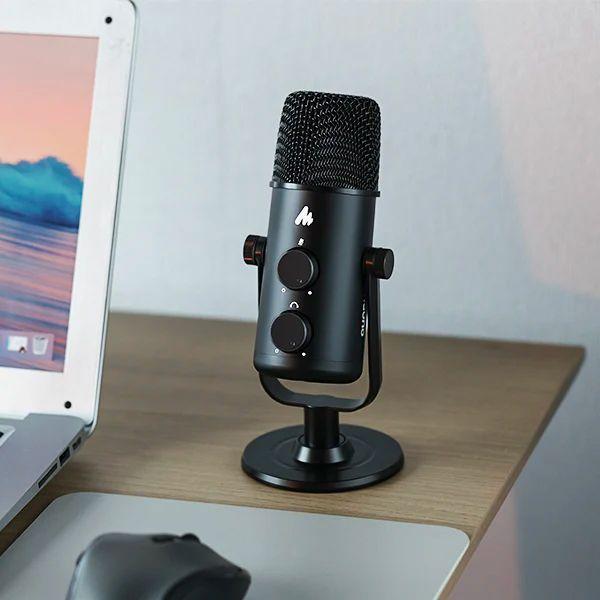 Micrófono Profesional Cardioide y Omnidireccional USB C de mesa MAONO AU903-3