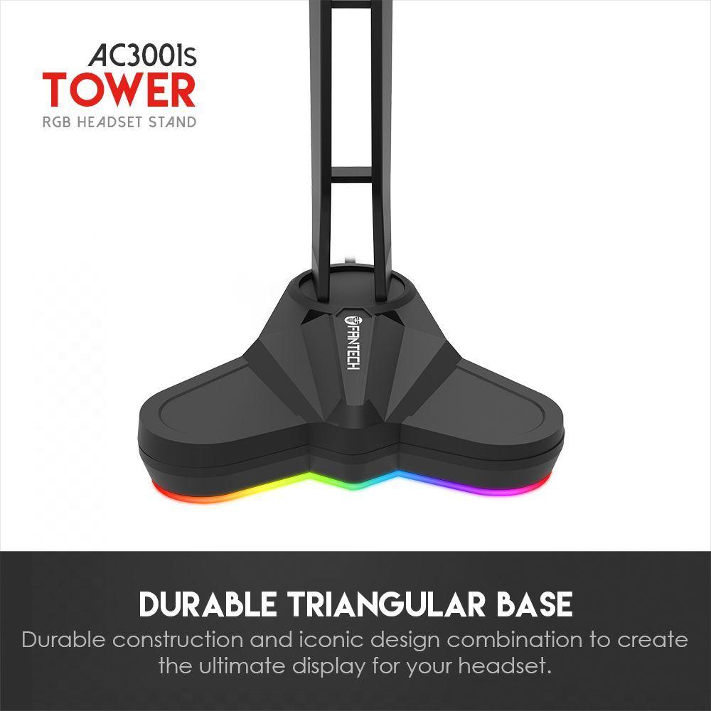 Soporte para Audífonos Fantech AC3001s Tower RGB con Base Antideslizante-3