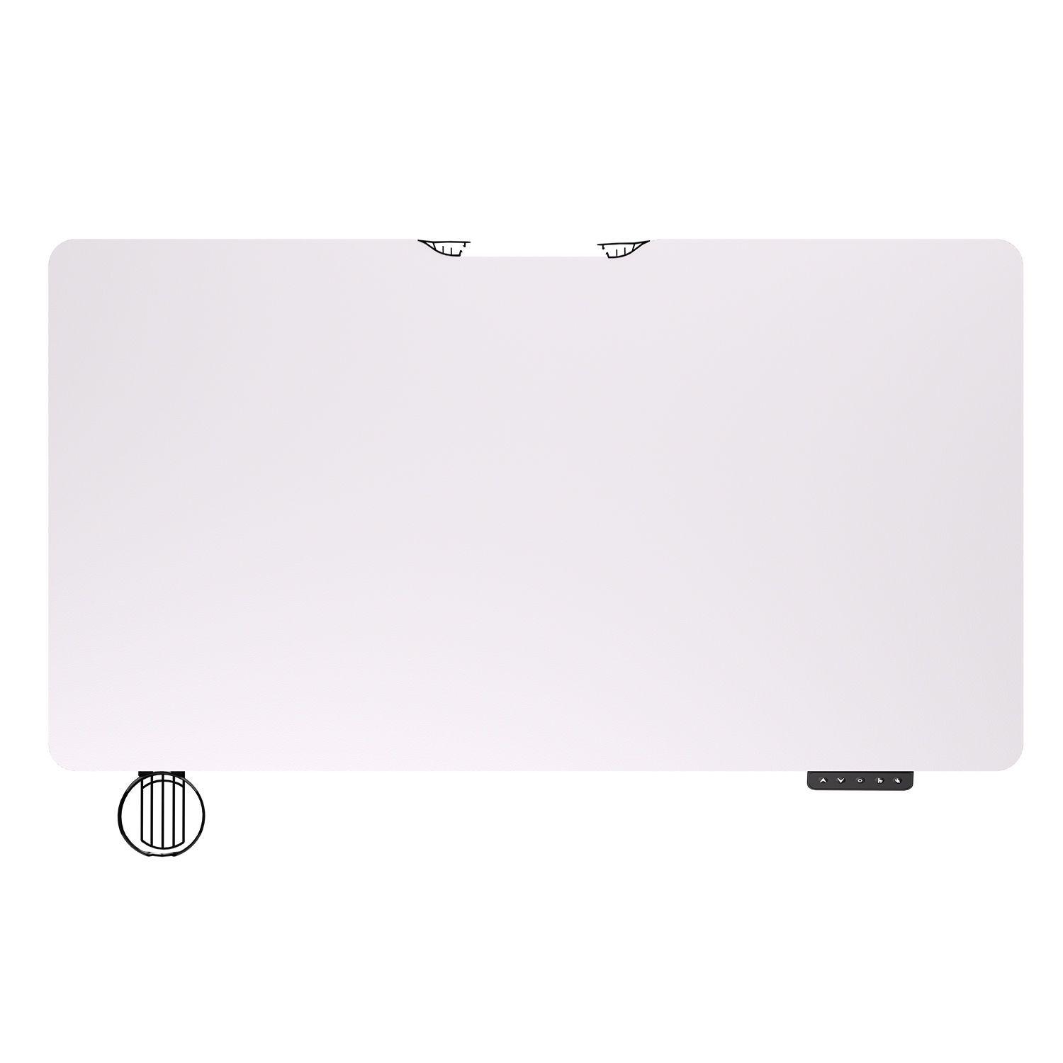 Escritorio mecánico con motor de elevación Fantech WorkStation WS311 Blanco perla-2