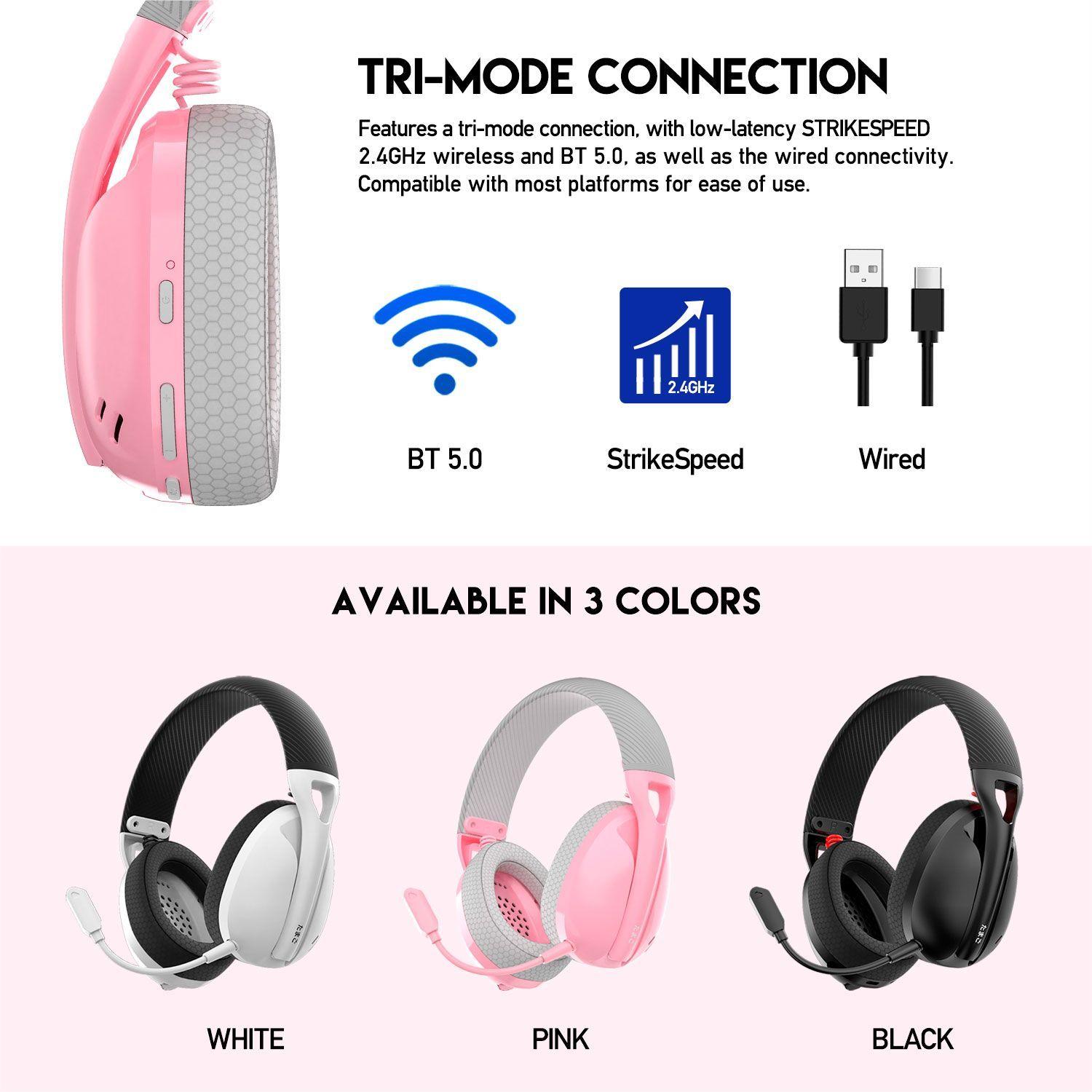 Audífonos Inalámbricos Fantech WHG01 TAMAGO Bluetooth 5.0 Micrófono Desmontable 18h-4