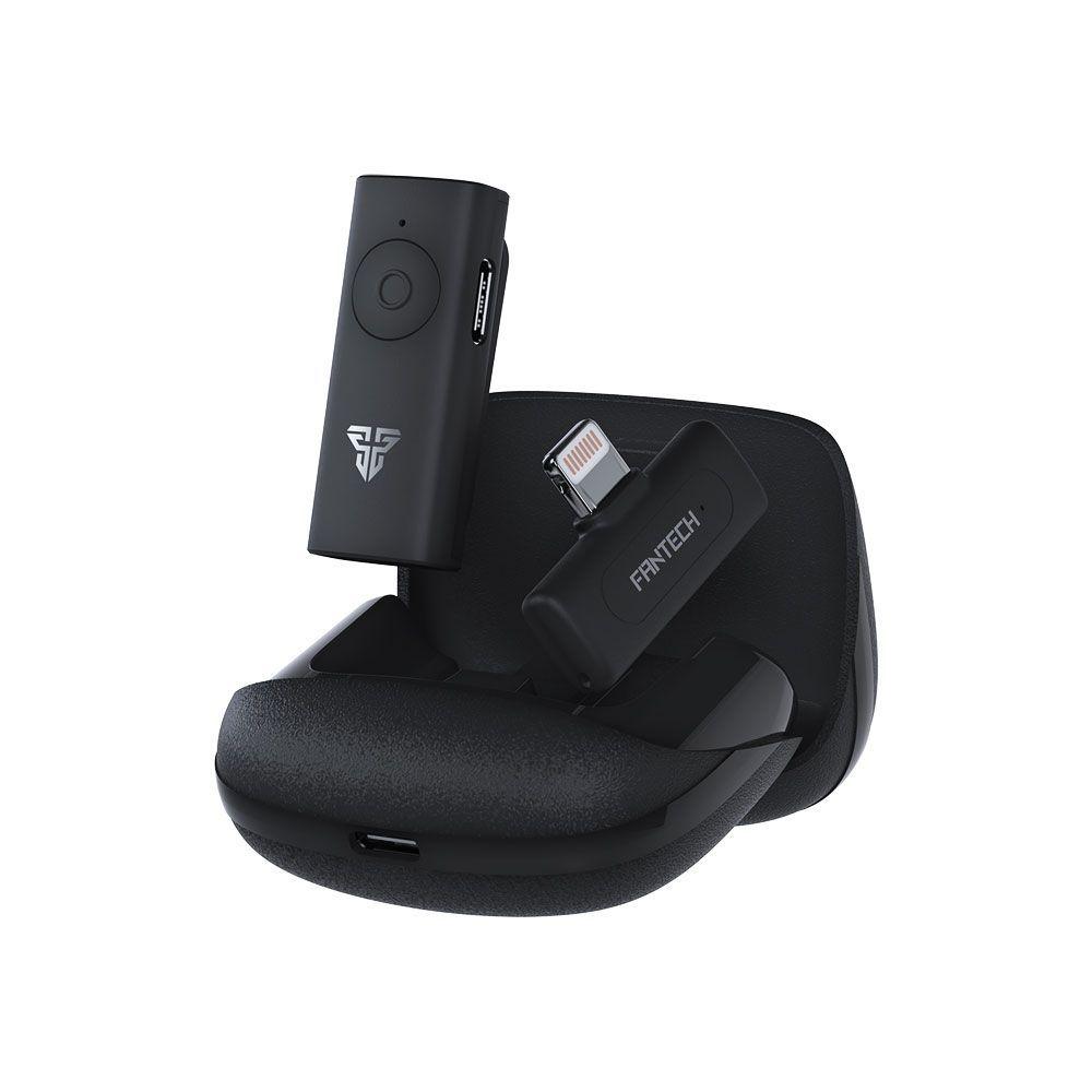 micrófono inalámbrico iphone Fantech Leviosa Air WMV11L lavalier Lightning wireless mic-5