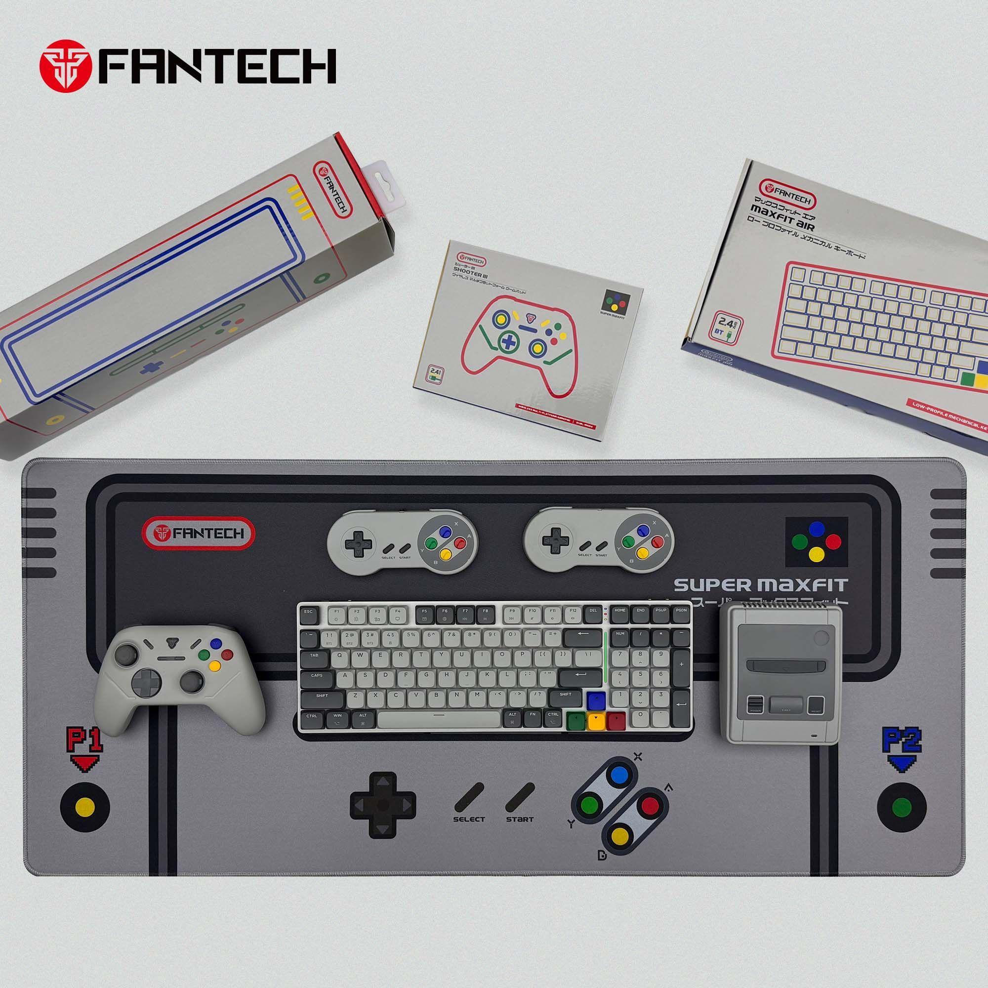 Mousepad Fantech ATO Deskmat MP905 XL SNES Edition – Superficie Premium y Base Antideslizante-5