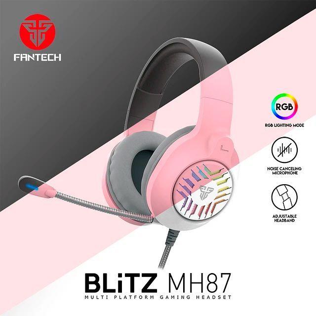 Audífonos gamer Playstation Fantech BLITZ RGB MH87 Gaming Headset Multiplataforma ps5-2