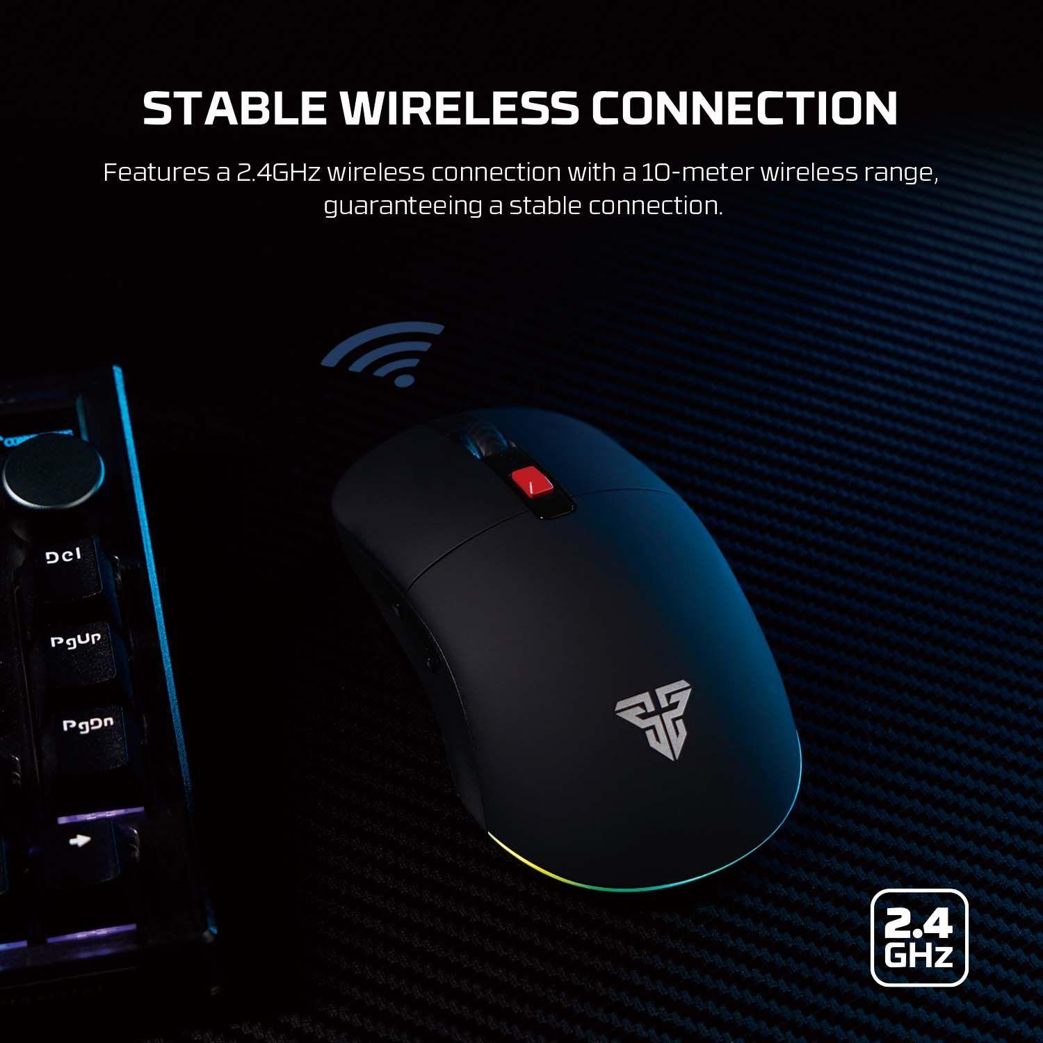 Mouse Inalámbrico Fantech WG9 Kanata Wireless RGB 2000 DPI con Sensor Pixart-5