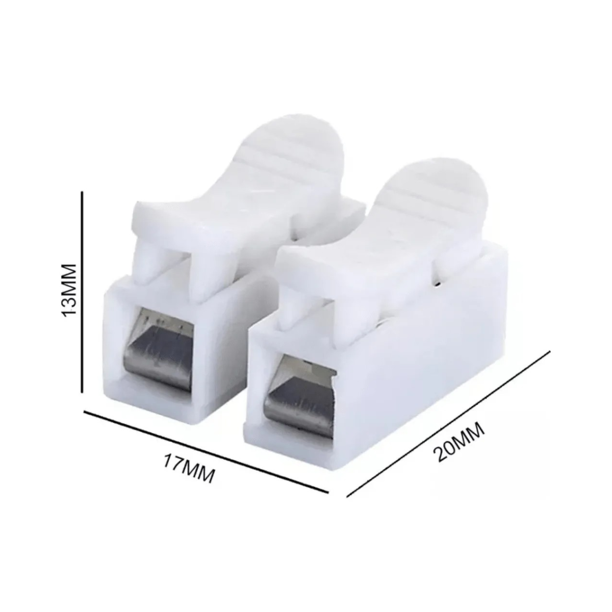 Regleta PVC Empalme Conexión Rápida Blanca 400unds-3