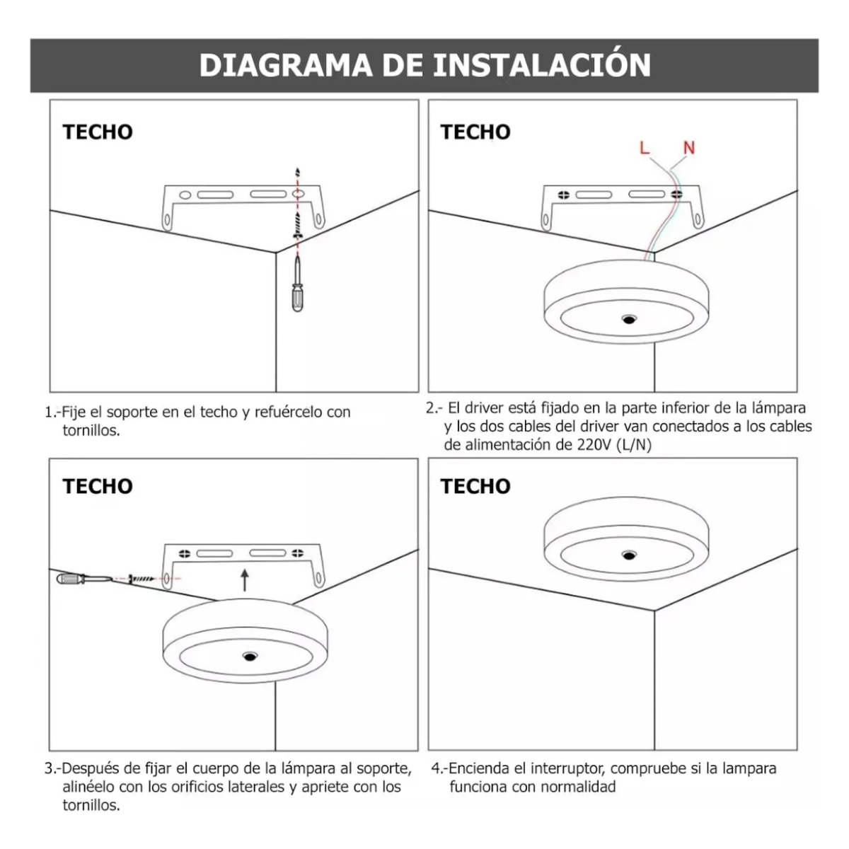 2 Focos 18W Sobrepuesto Luz Cálida con Sensor de Movimiento-3