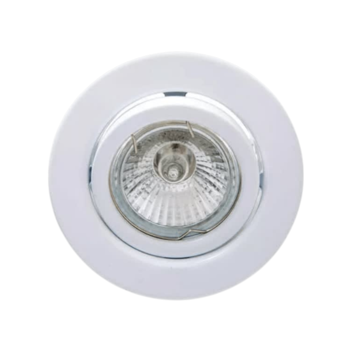 6 Focos Base Gu10 Basculante Blanco Luz Fría-2