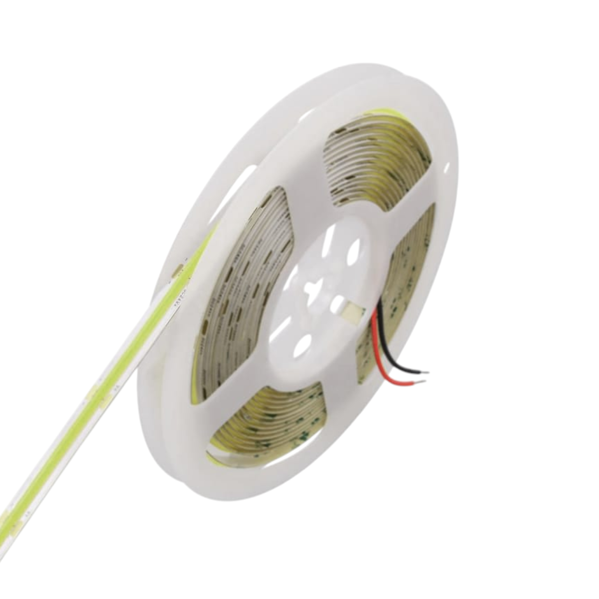 Cinta Led 12V 5mt Cob Luz Celeste + Transformador + Conector-5