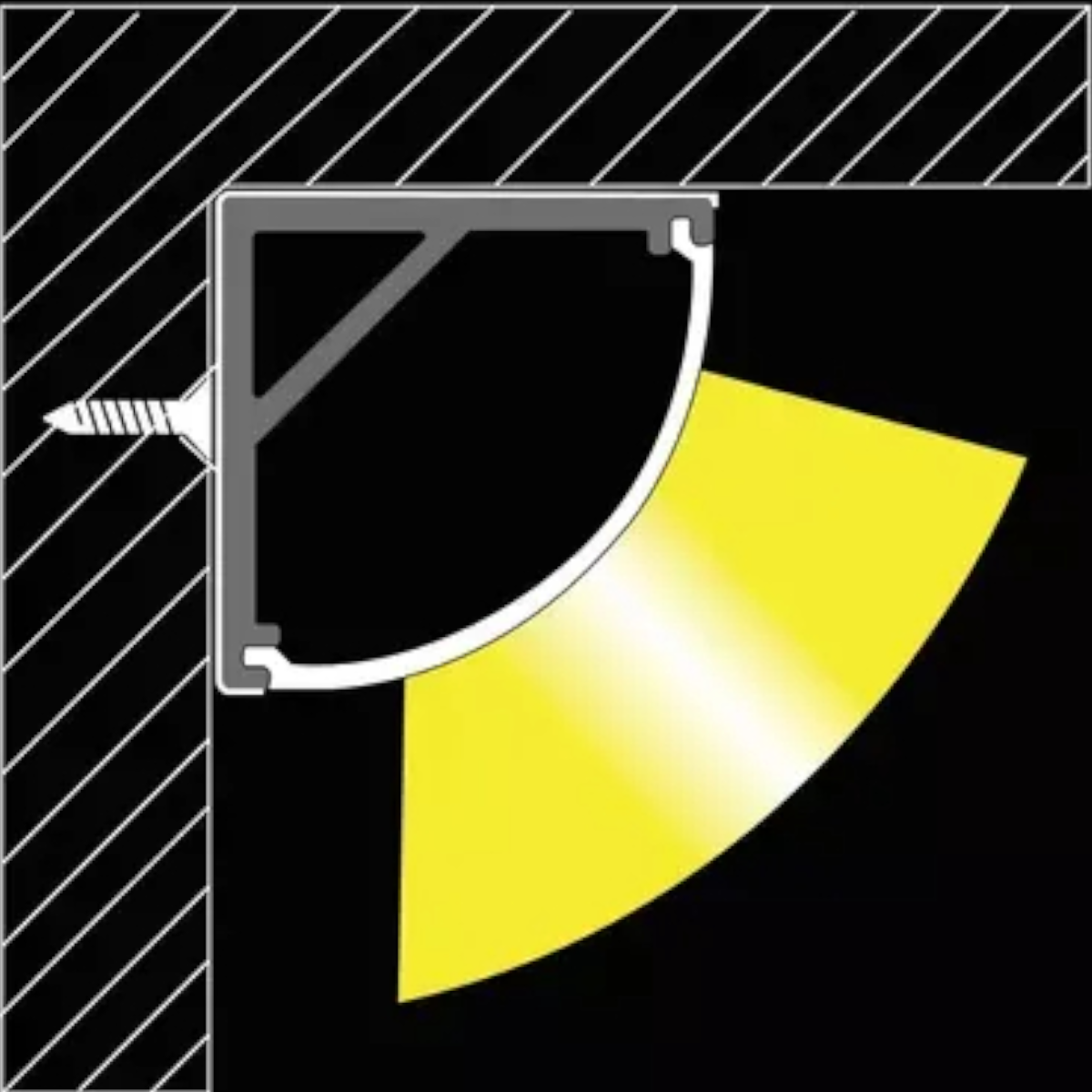 9 Perfiles de 1 metro Esquinero ángulo para Cinta Led-2