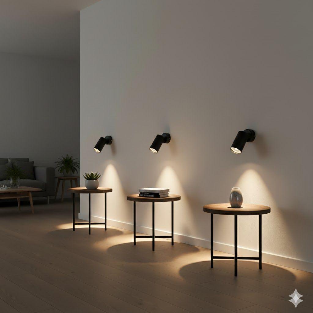 4 Focos Porta Gu10 Sobrepuesto Dirigible Altair Luz Cálida-5