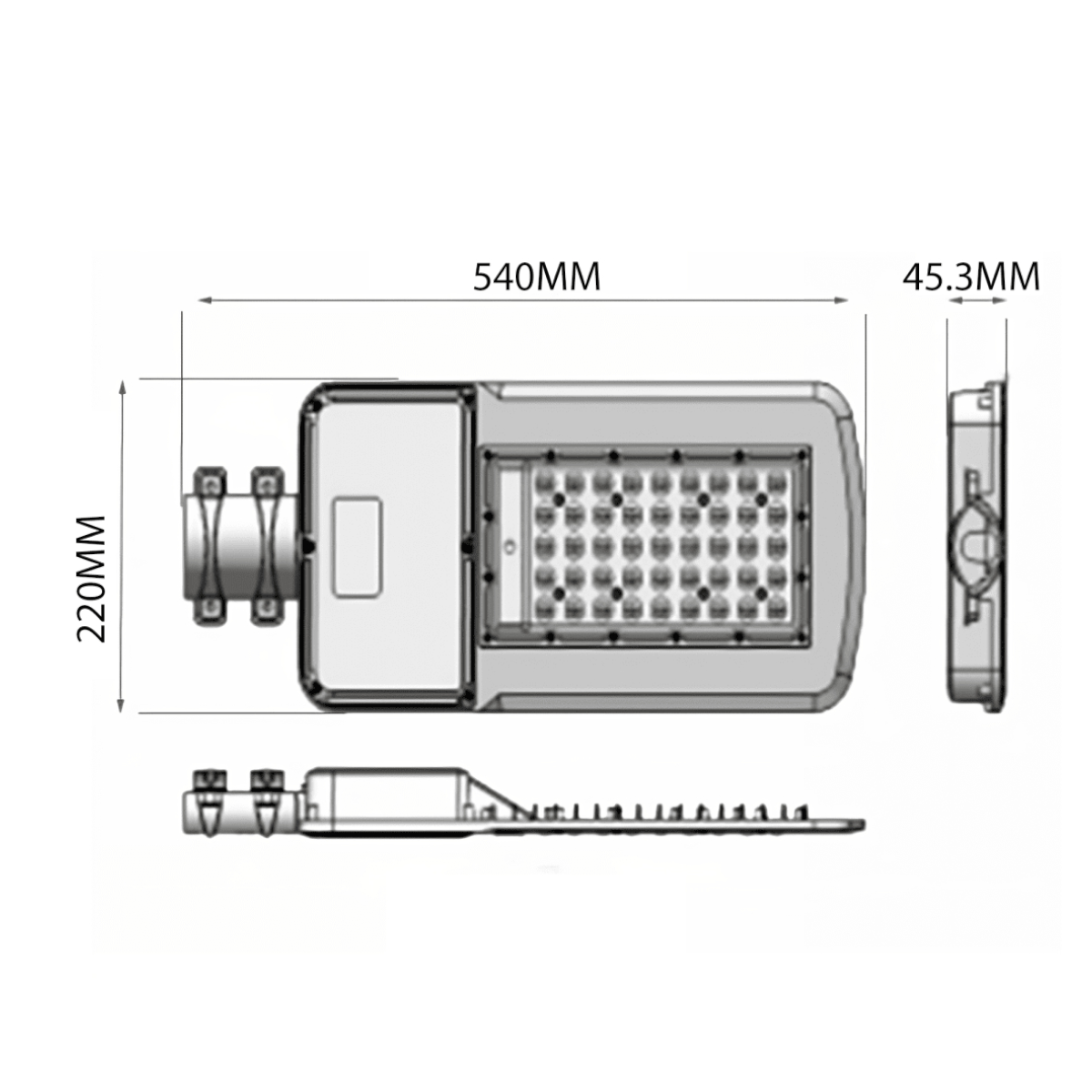 Luminaria Pública Pubstreet 160W 5000k Luz Fría-3