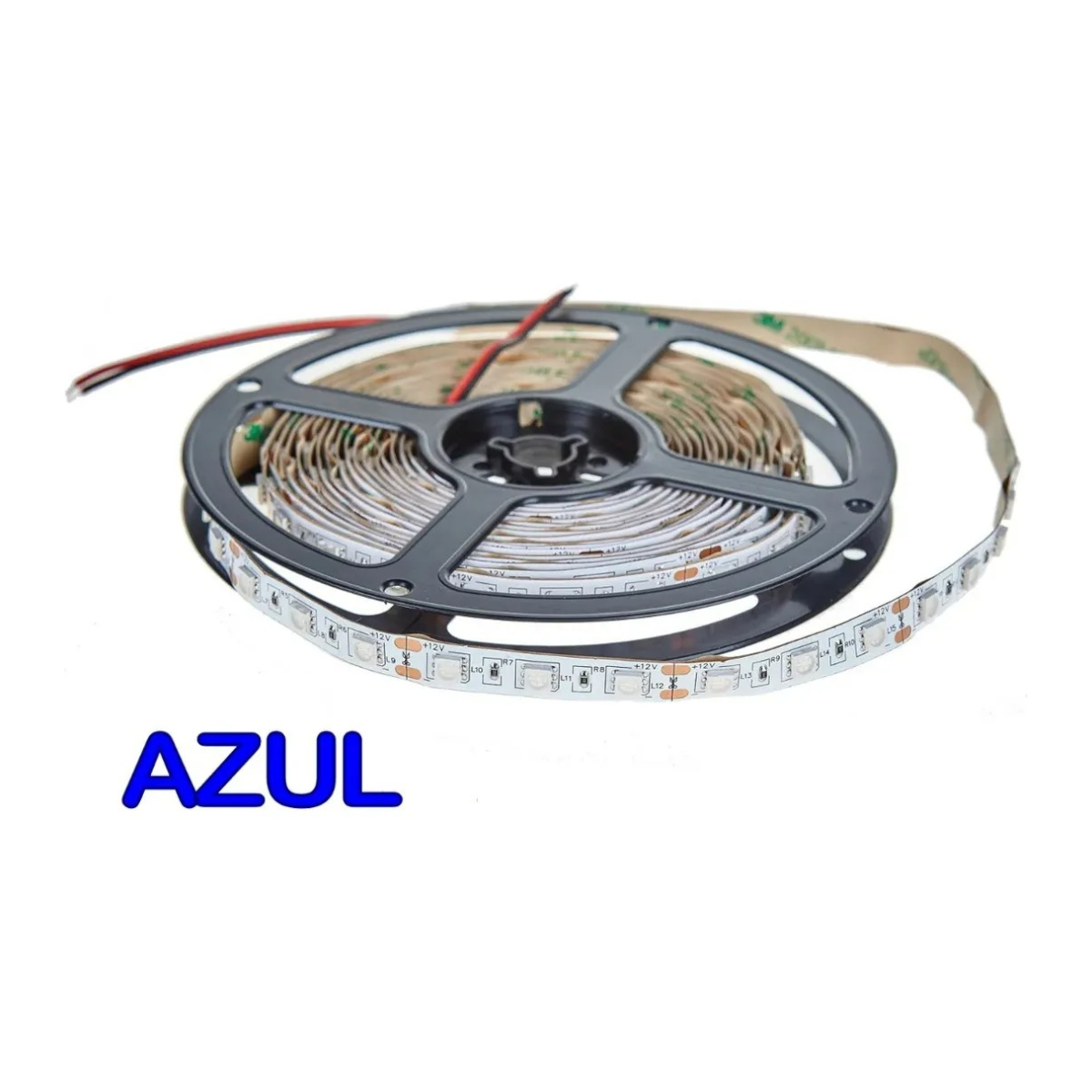 2 Cintas Led 12V 5050 14,4W IP20 60Led/m 5mts Azul-3
