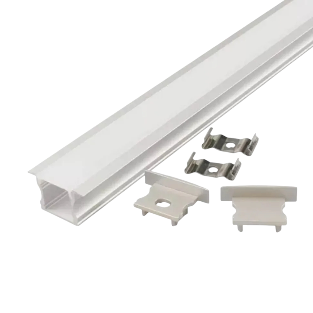 9 Perfiles de 1 metro Alto Embutido para Cinta Led 1201-3