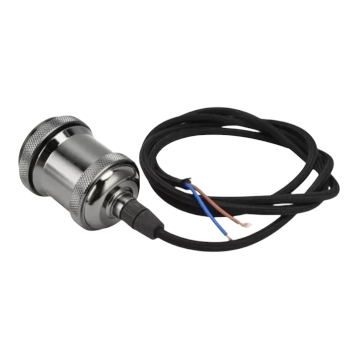 6 Soquetes Vintage Grafito E27 Con Cable 1mt-2