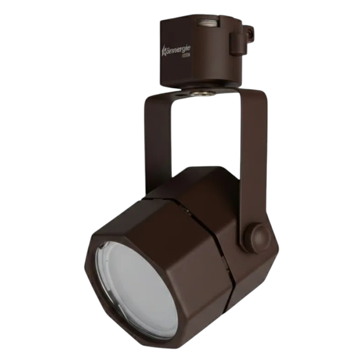 Lámpara 4 Focos Negros Hexagonal Luz Cálida con Riel de 1 metro-2