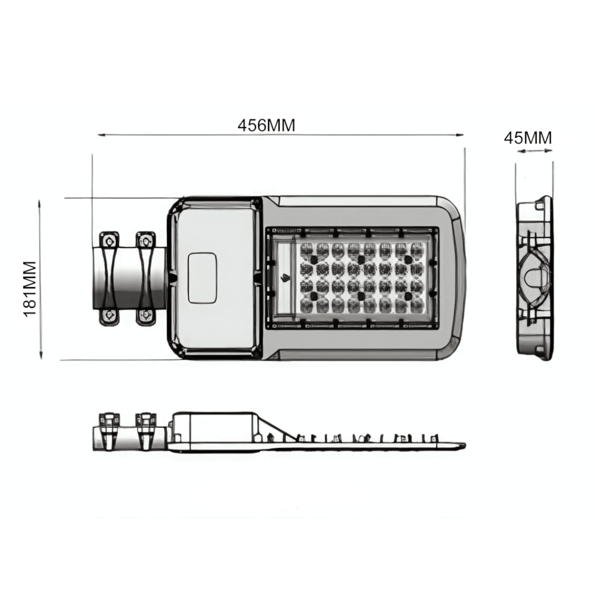 Luminaria Pública Pubstreet 110W 5000k Luz Fría-3