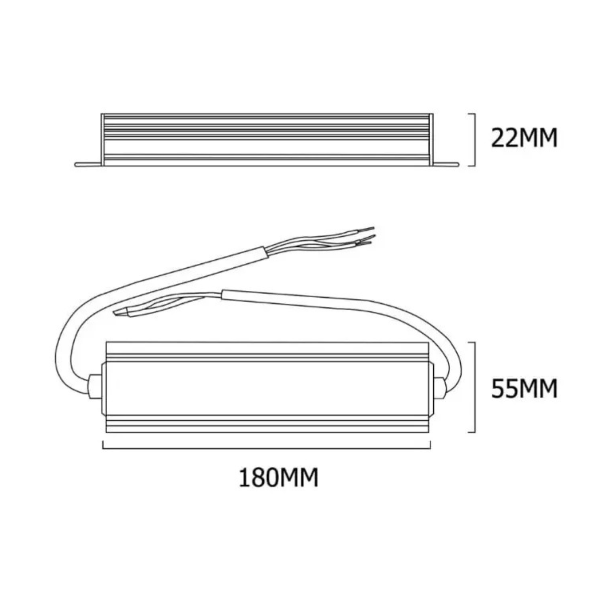 2 Fuentes de Poder 12V 8.33A 100W IP67 Hermética-1