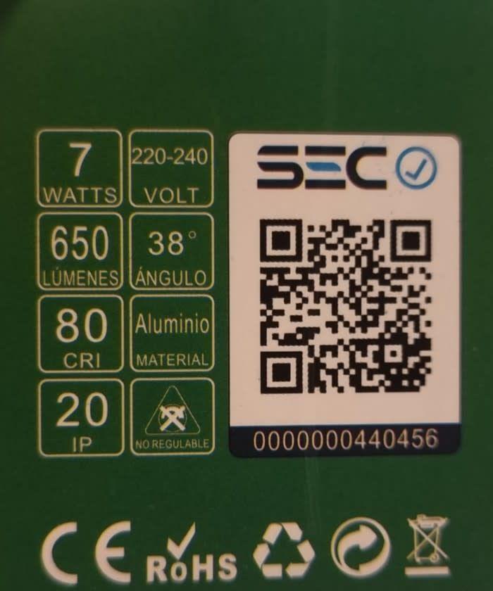 6 Focos Base Gu10 Basculante Blanco 7W Luz Neutra-4