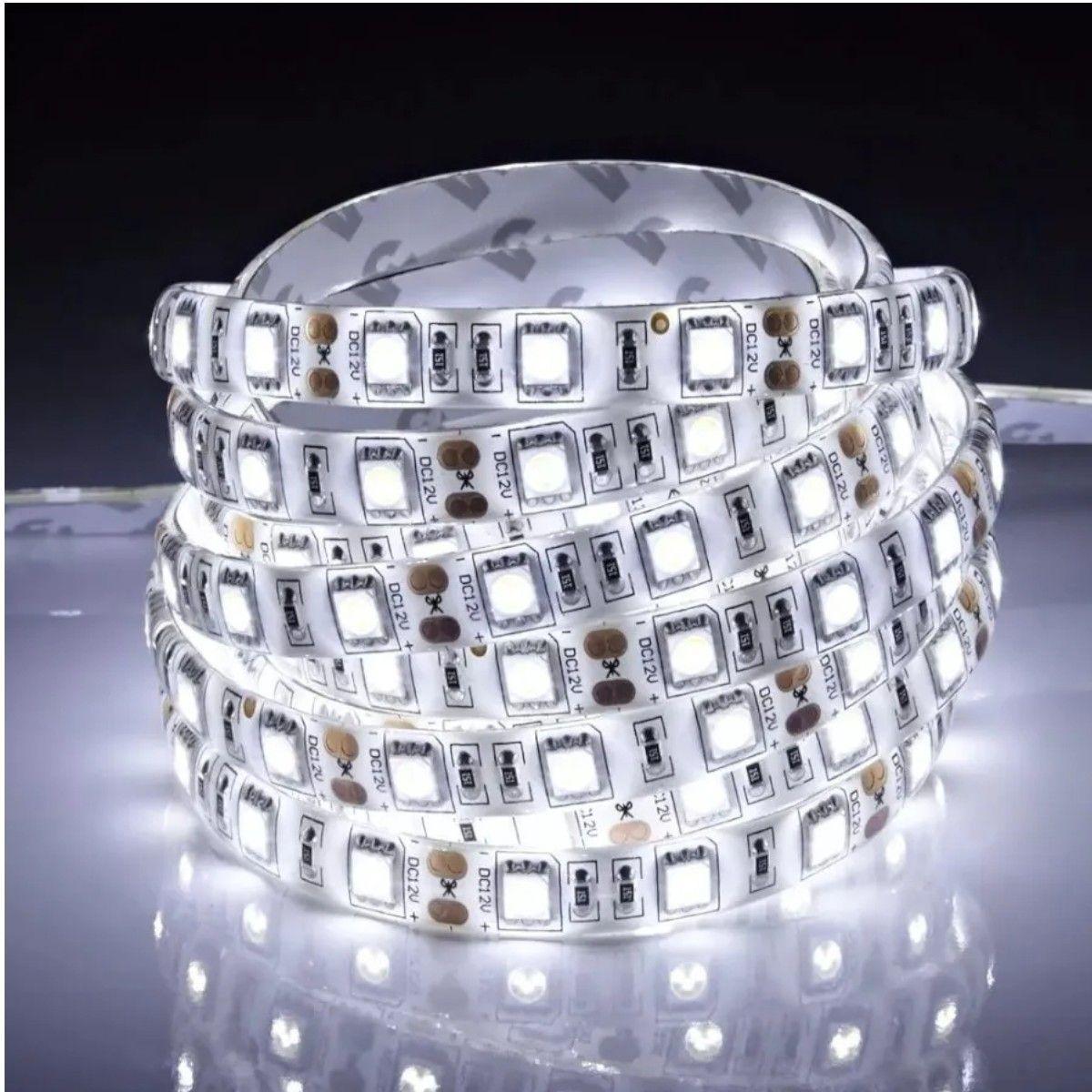 5 Cintas Led 5050 12V 60led/m 14w/m 5mt Luz Fría-2