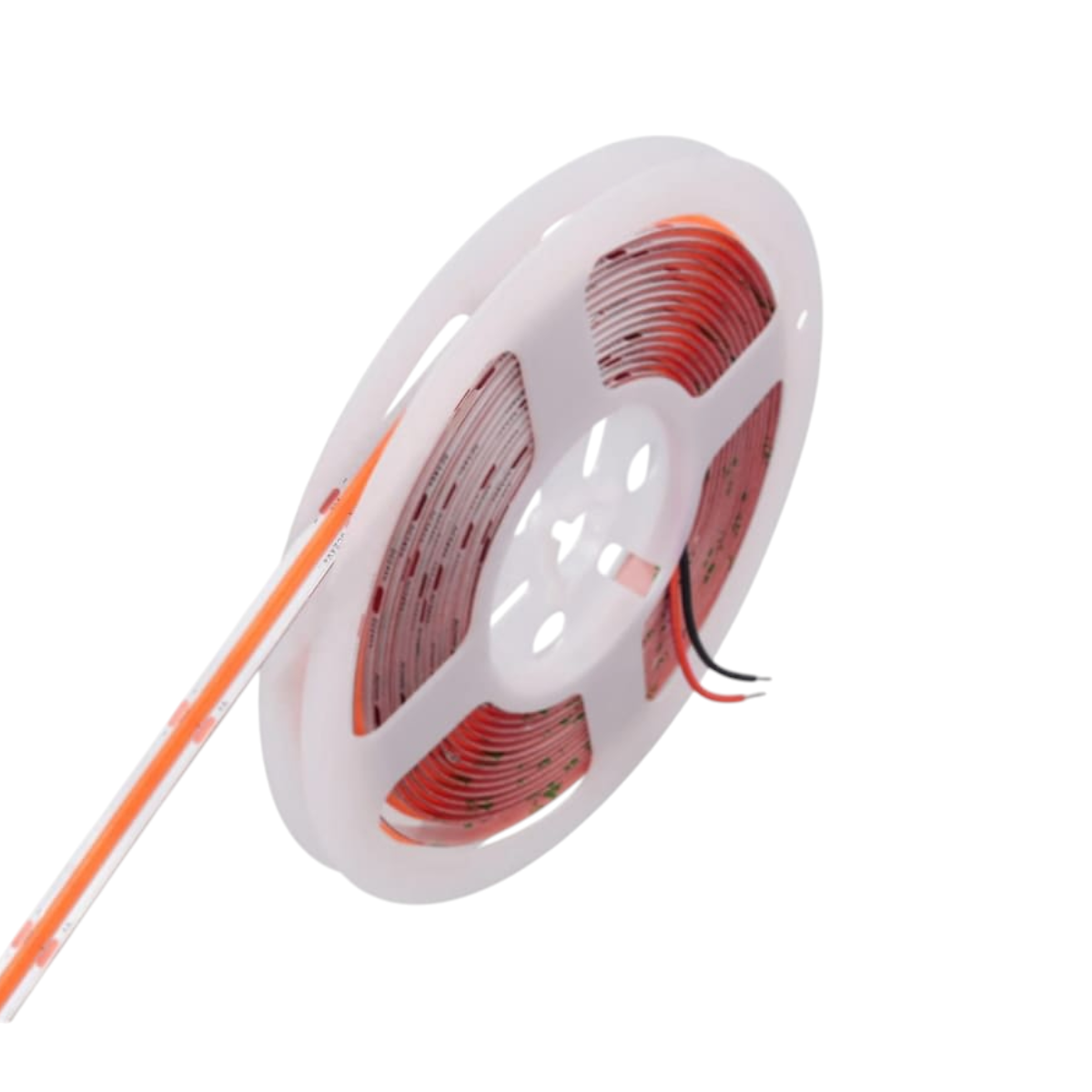 Cinta Led 12V 5mt Cob Luz Rosada + Transformador + Conector-2