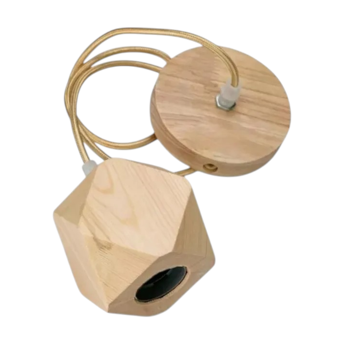 3 Soquetes Madera Porta Ampolleta E27 Modelo Beteigeuze I-2