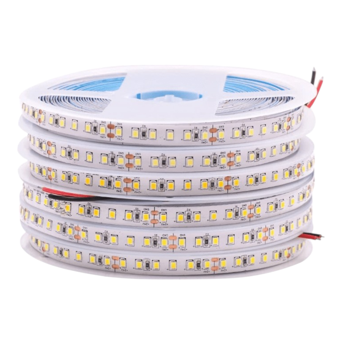 5 Cintas Led 12V 12W/m IP20 120Led/m 10mts Luz Cálida-2