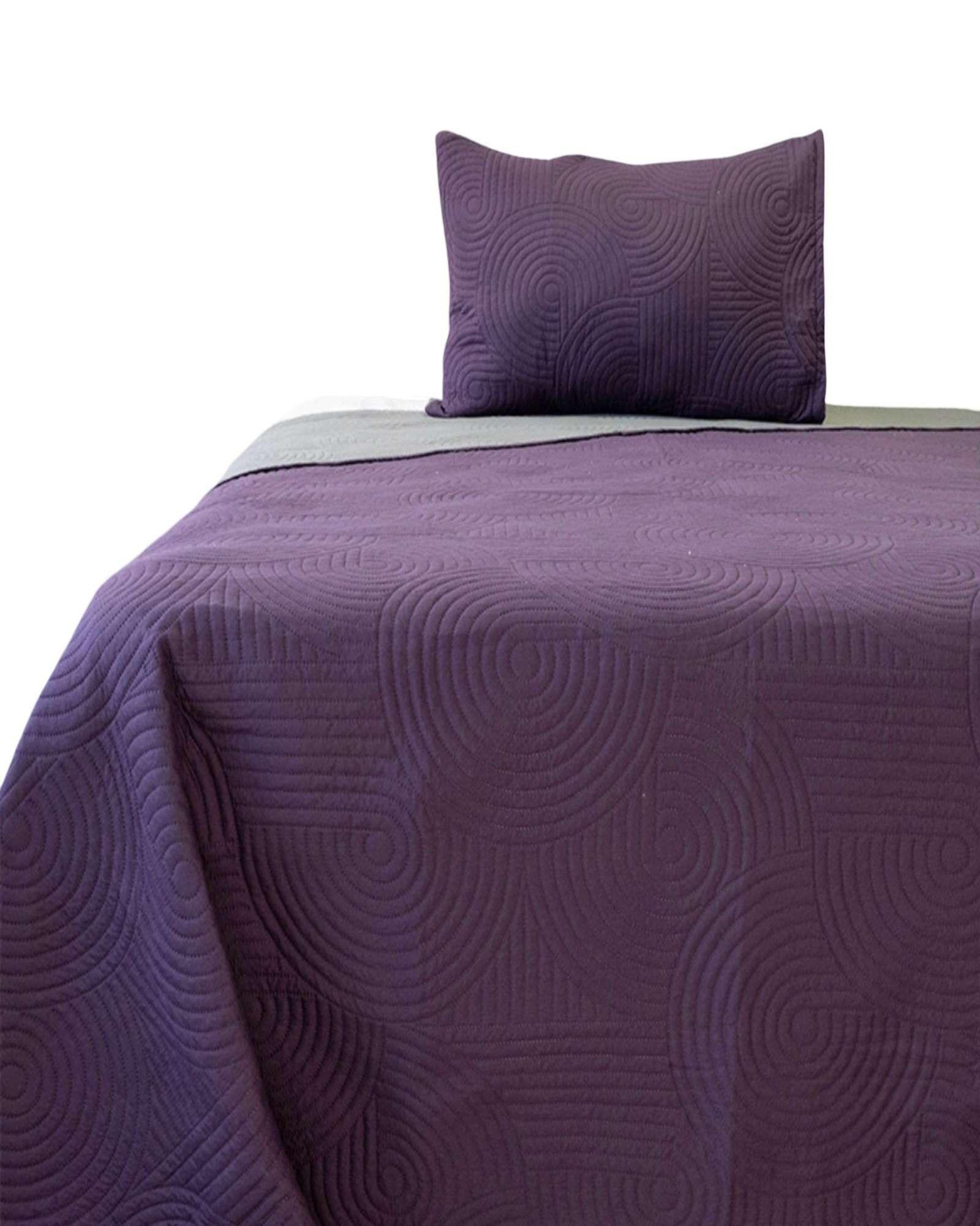 Cubrecama Quilt Bicolor plaza y media Doral M04-0