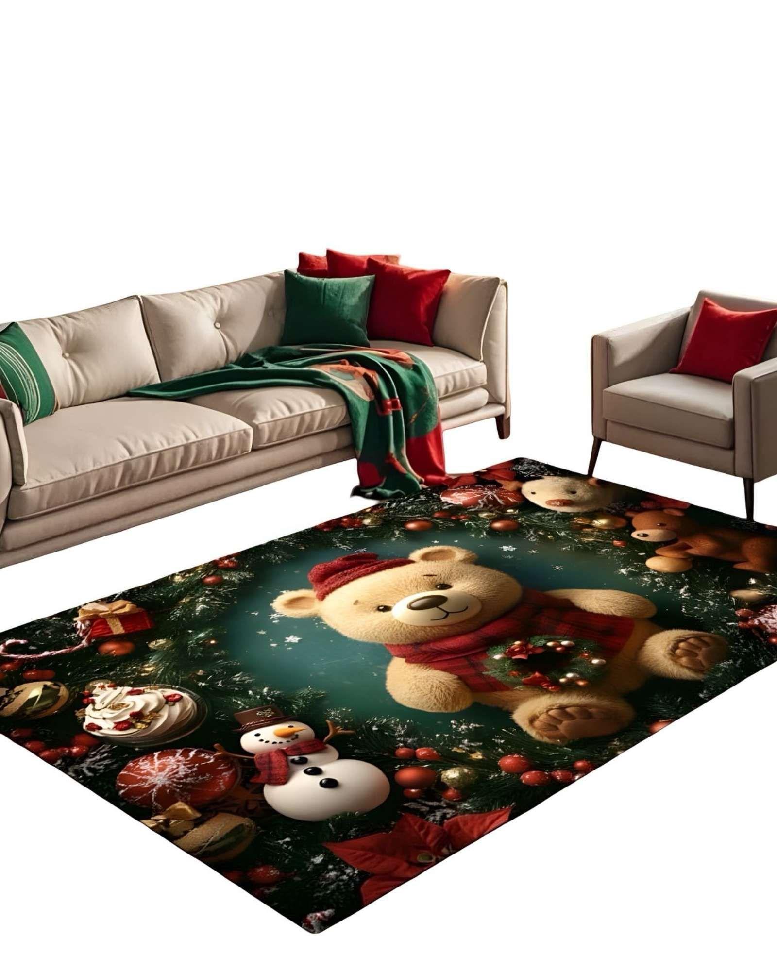 ALFOMBRA NAVIDEÑA PARA LIVING COMEDOR 240cm 200cm N02-0