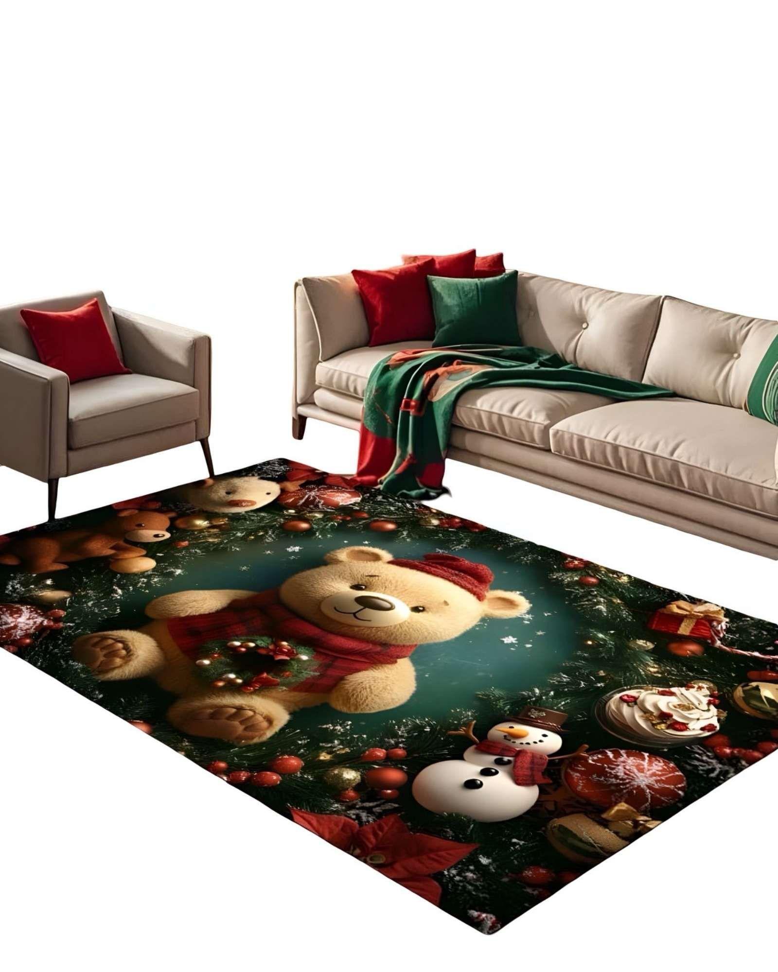 ALFOMBRA NAVIDEÑA PARA LIVING COMEDOR 240cm 200cm N02-1