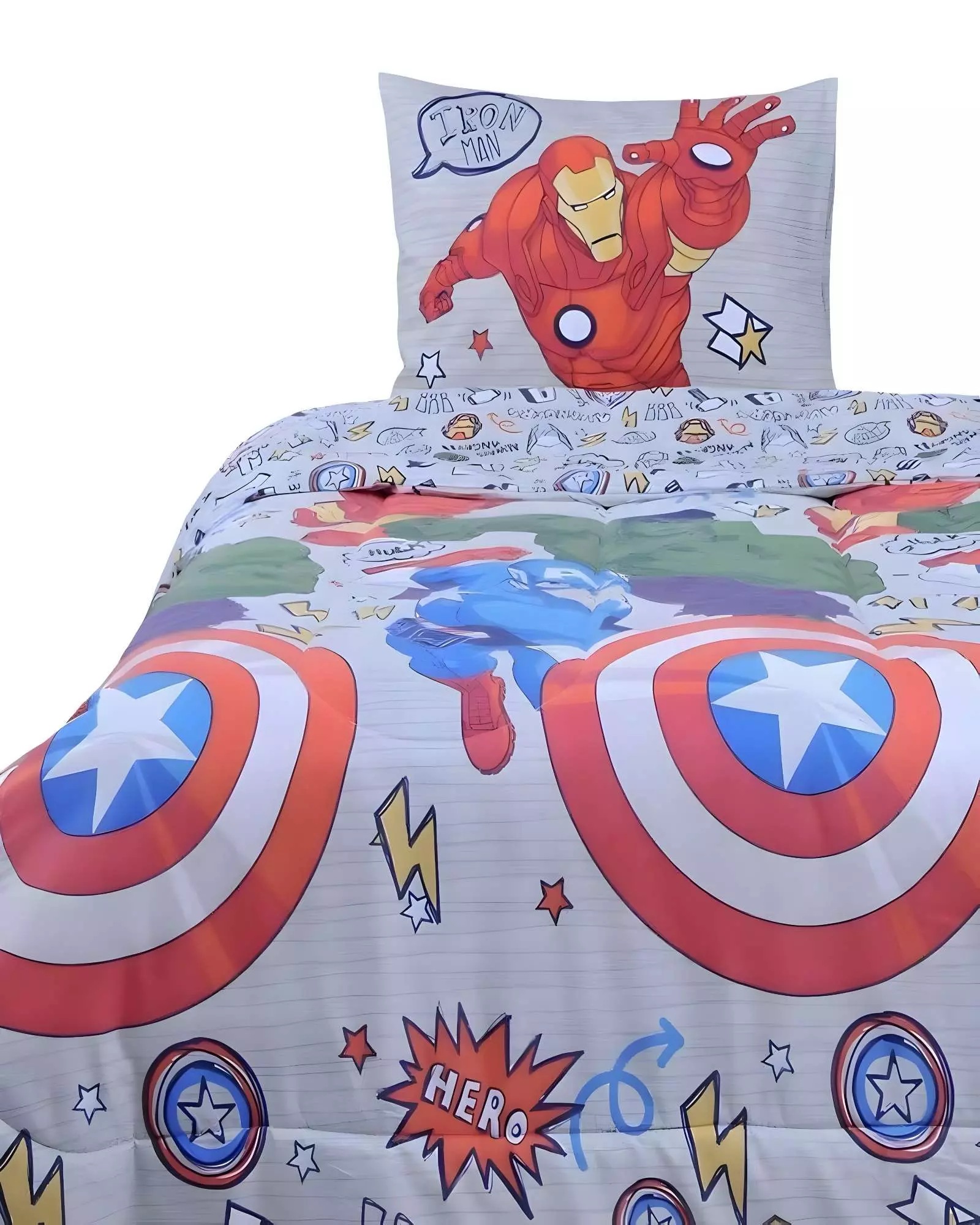 CUBRECAMA ACOLCHADO INFANTIL CON DISEÑO REVERSIBLE P7-0